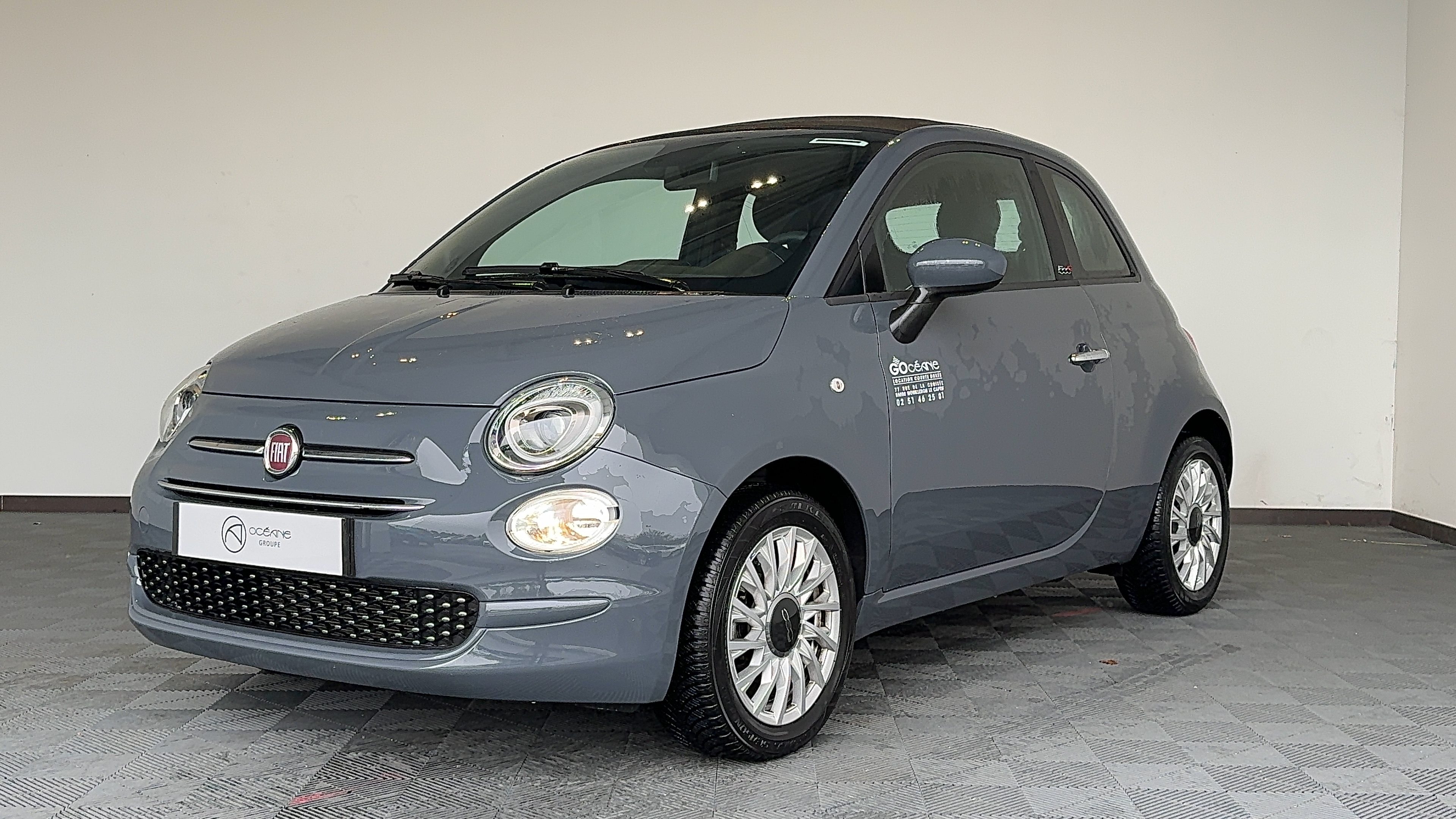 FIAT 500C 1.0 70 ch Hybride BSG S/S Lounge - Véhicule Occasion Océane Auto