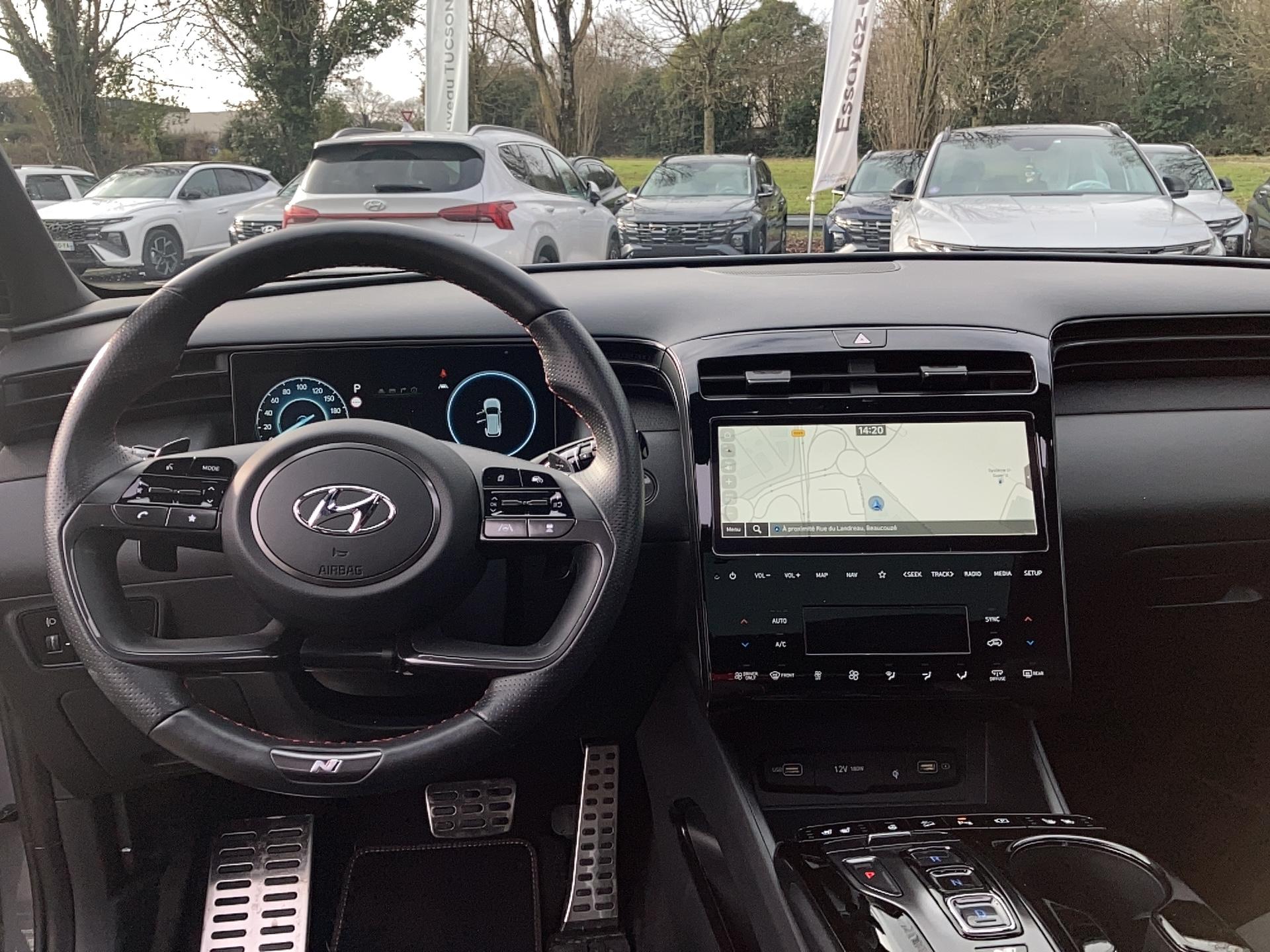 HYUNDAI Tucson 1.6 T-GDI 230 Hybrid BVA6 N Line Executive - Véhicule Occasion - Océane Auto HYUNDAI Tucson 1.6 T-GDI 230 Hybrid BVA6 N Line Executive - Véhicule Occasion Océane Auto