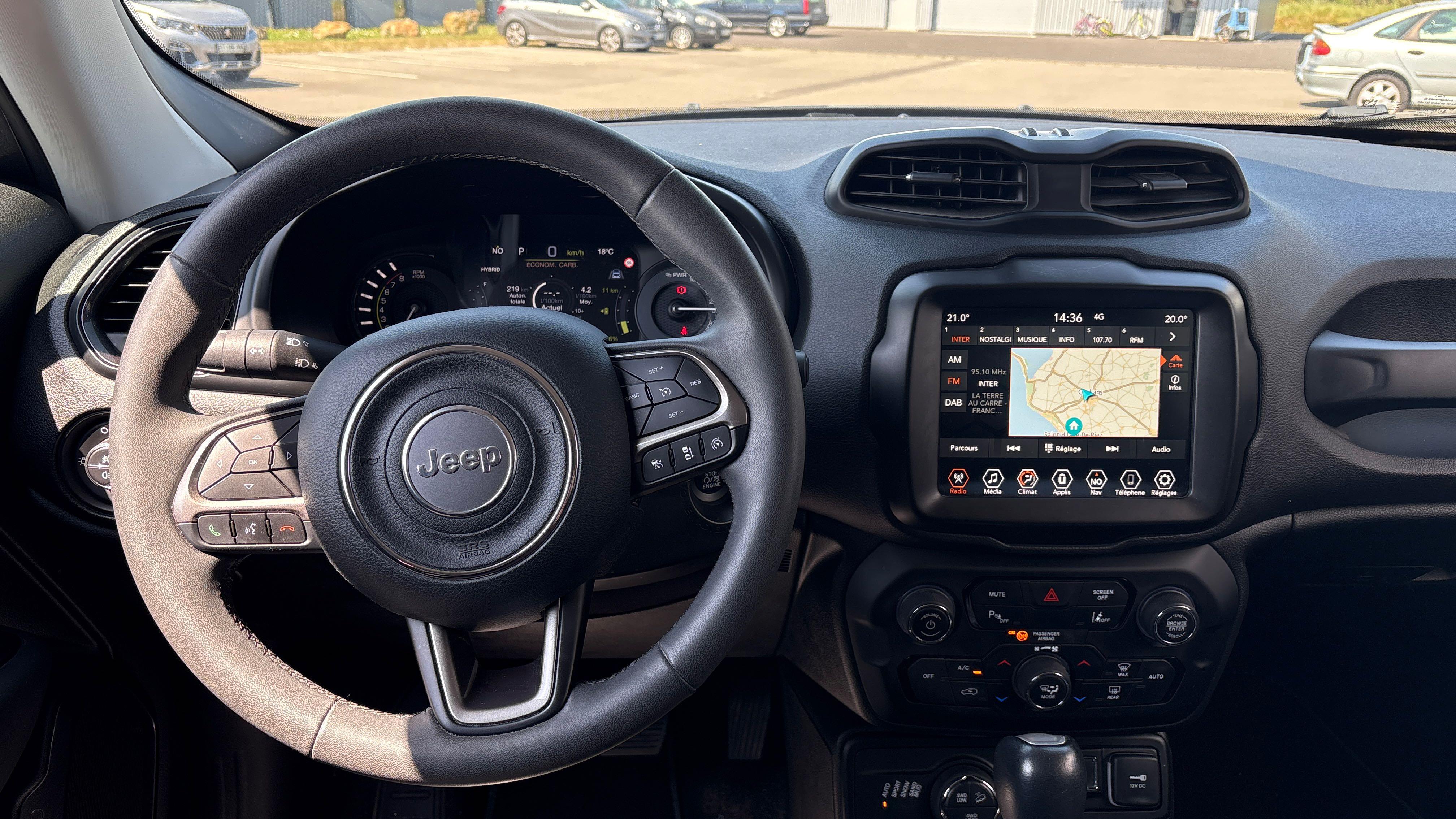 JEEP Renegade 1.3 Turbo T4 190 ch PHEV BVA6 4xe eAWD Limited - Véhicule Occasion Océane Auto