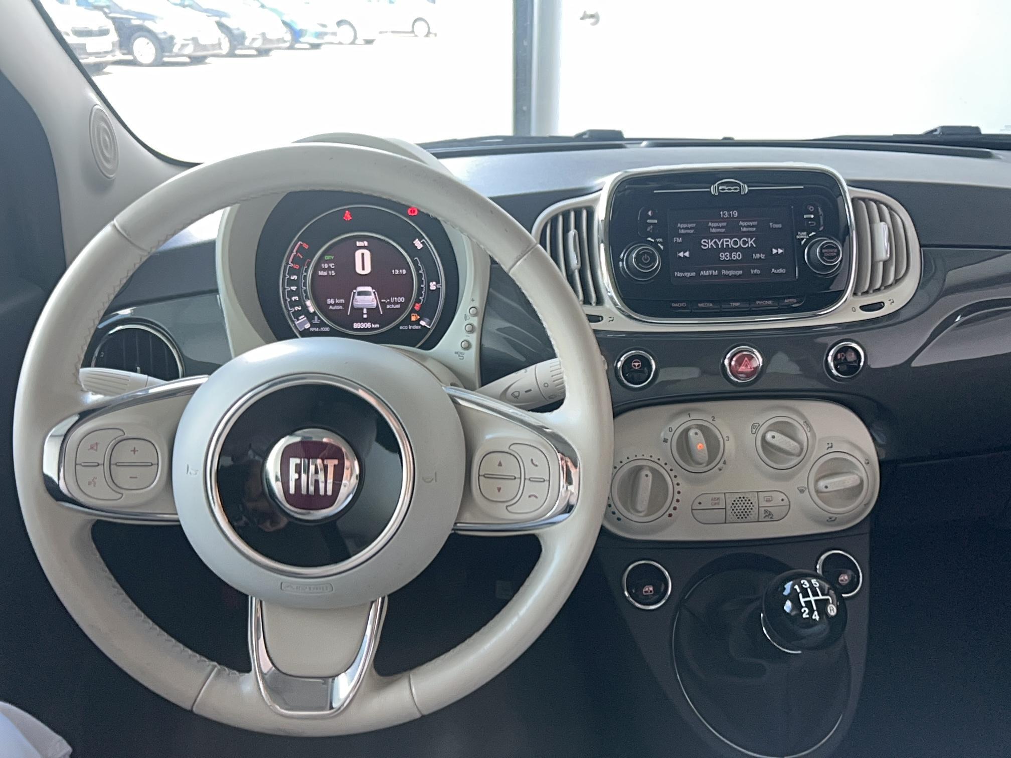 FIAT 500 1.2 69 ch Lounge - Véhicule Occasion - Océane Auto FIAT 500 1.2 69 ch Lounge - Véhicule Occasion Océane Auto