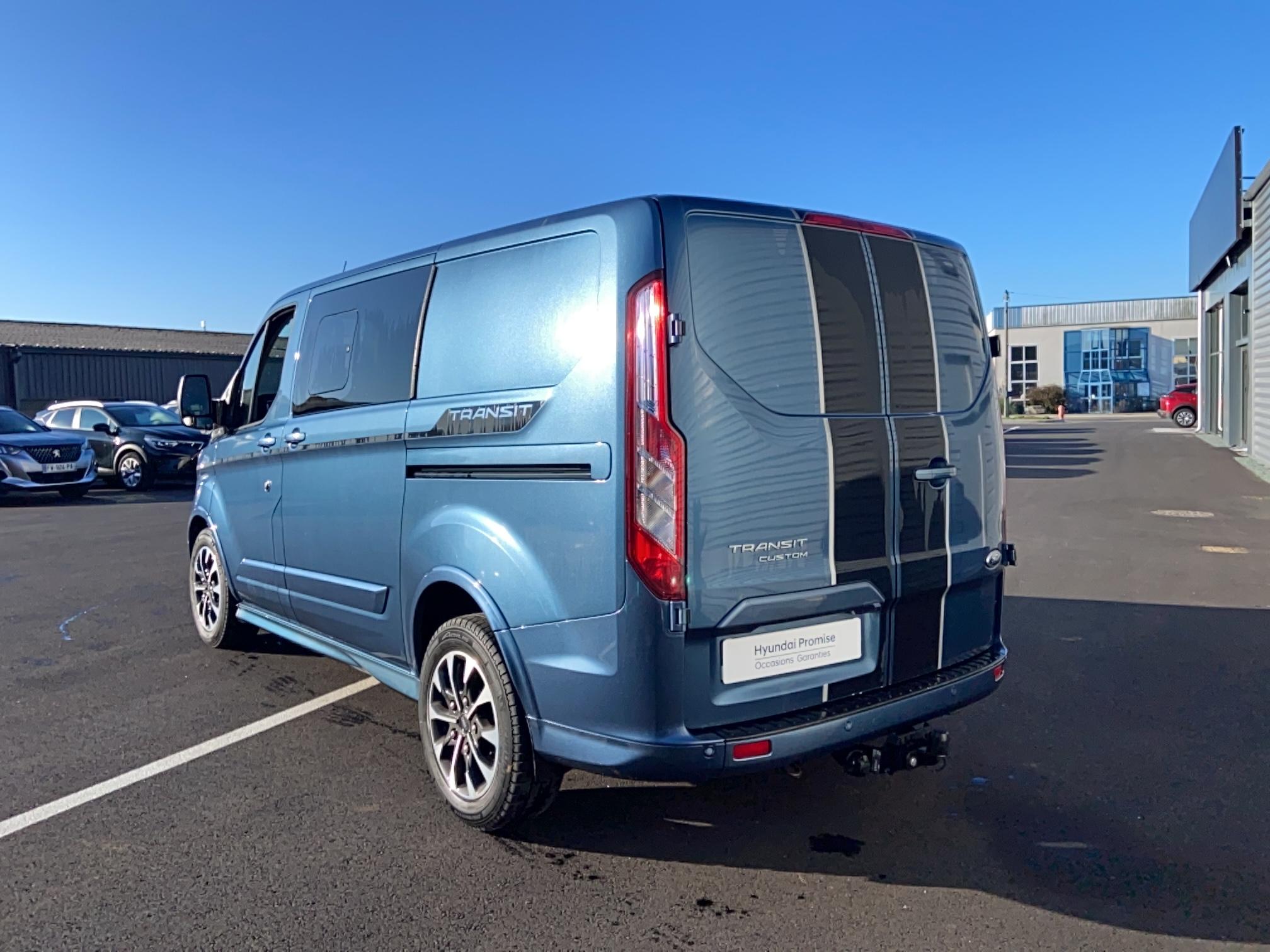 FORD TRANSIT CUSTOM CA 310 L1H1 2.0 ECOBLUE 170 S&S BVA SPORT - Véhicule Occasion Océane Auto