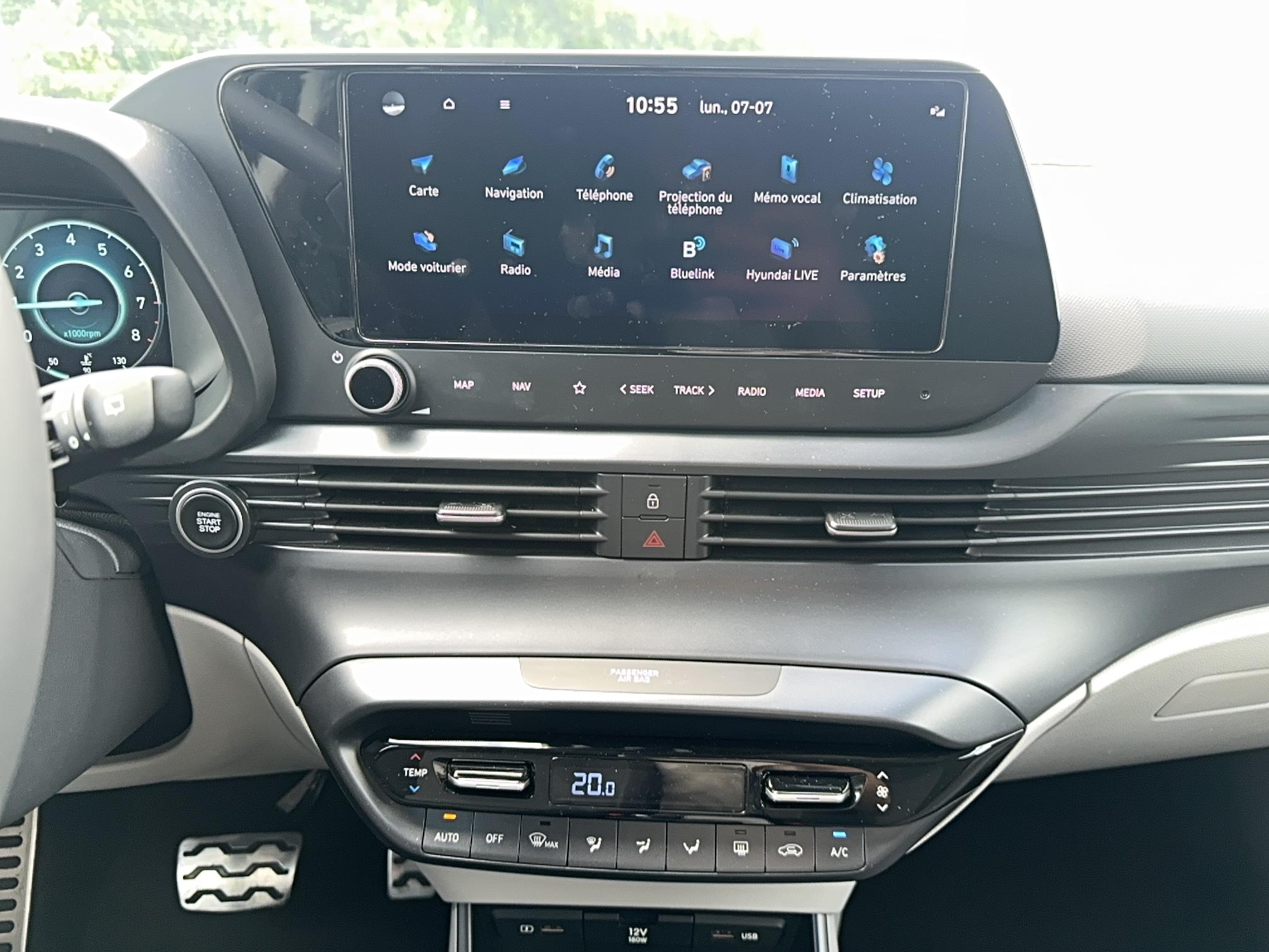 HYUNDAI Bayon 1.0 T-GDi 100 DCT-7 Hybrid 48V Creative - Véhicule Occasion - Océane Auto HYUNDAI Bayon 1.0 T-GDi 100 DCT-7 Hybrid 48V Creative - Véhicule Occasion Océane Auto