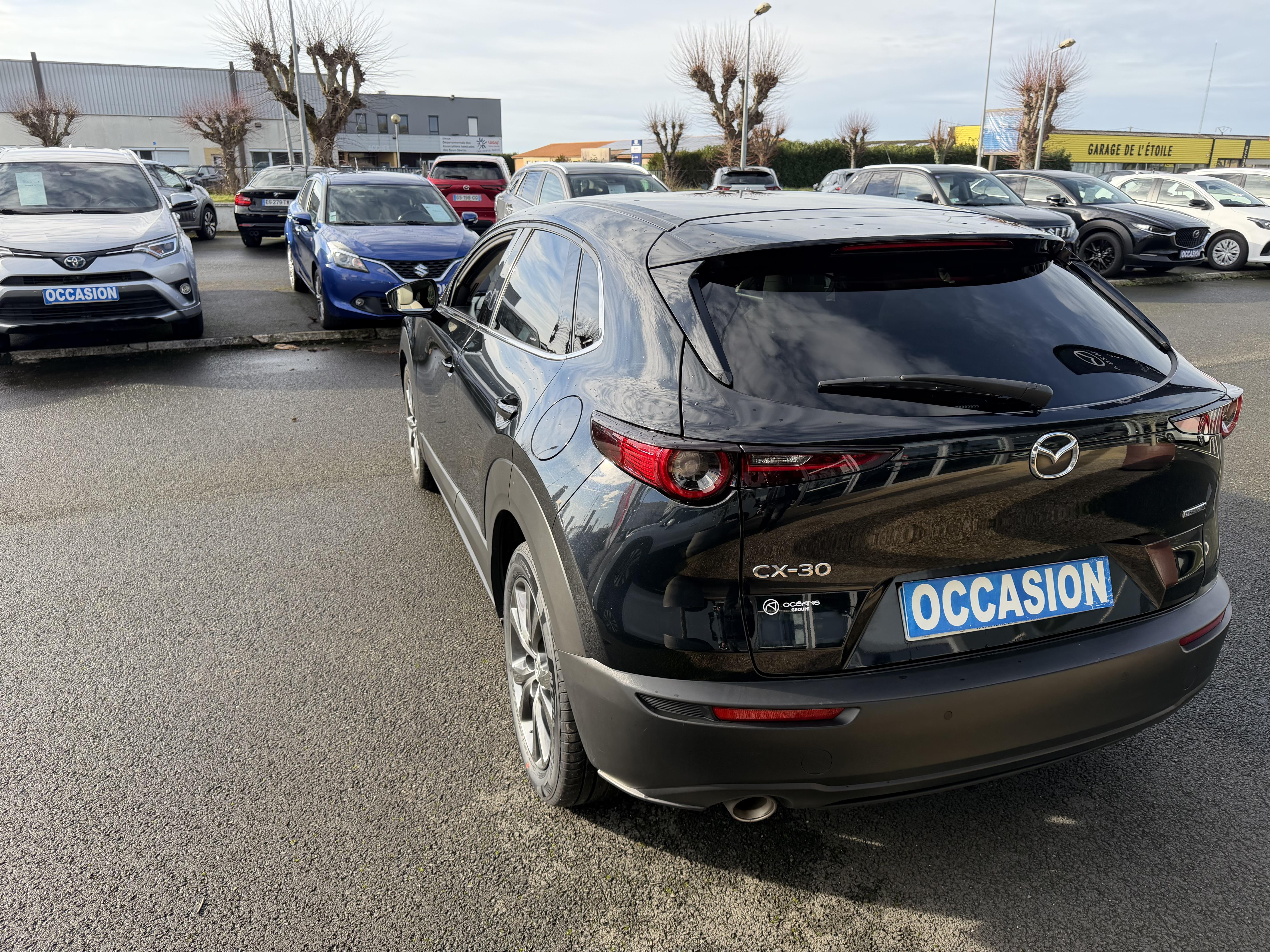 MAZDA CX-30 2.0L e-SKYACTIV X M Hybrid 186 ch 4x2  BVA6 Exclusive - Véhicule Occasion Océane Auto