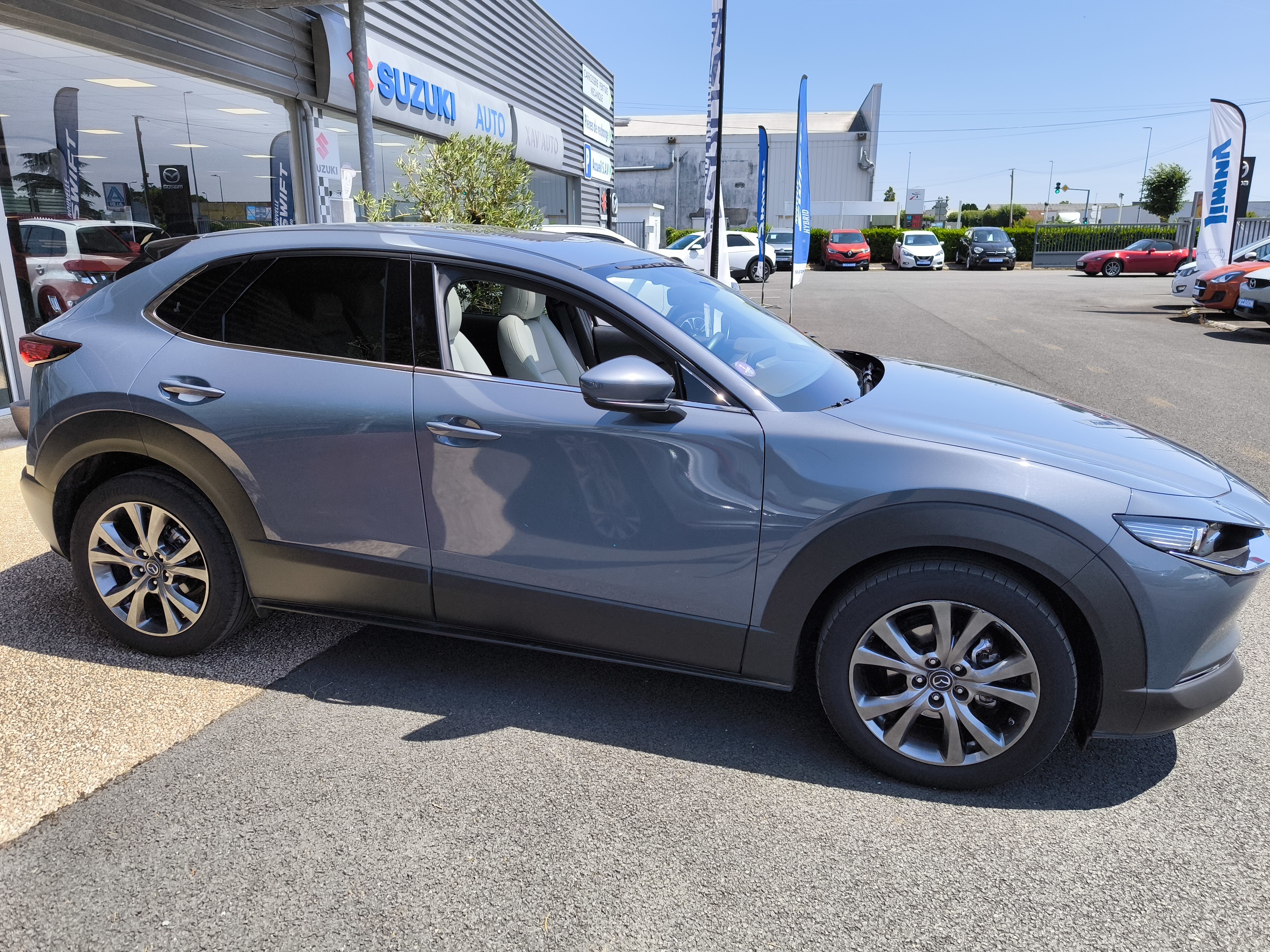 MAZDA CX-30 2.0L e-SKYACTIV X M Hybrid 186 ch 4x2 BVA6 Exclusive Cuir Pure-White - Véhicule Occasion Océane Auto