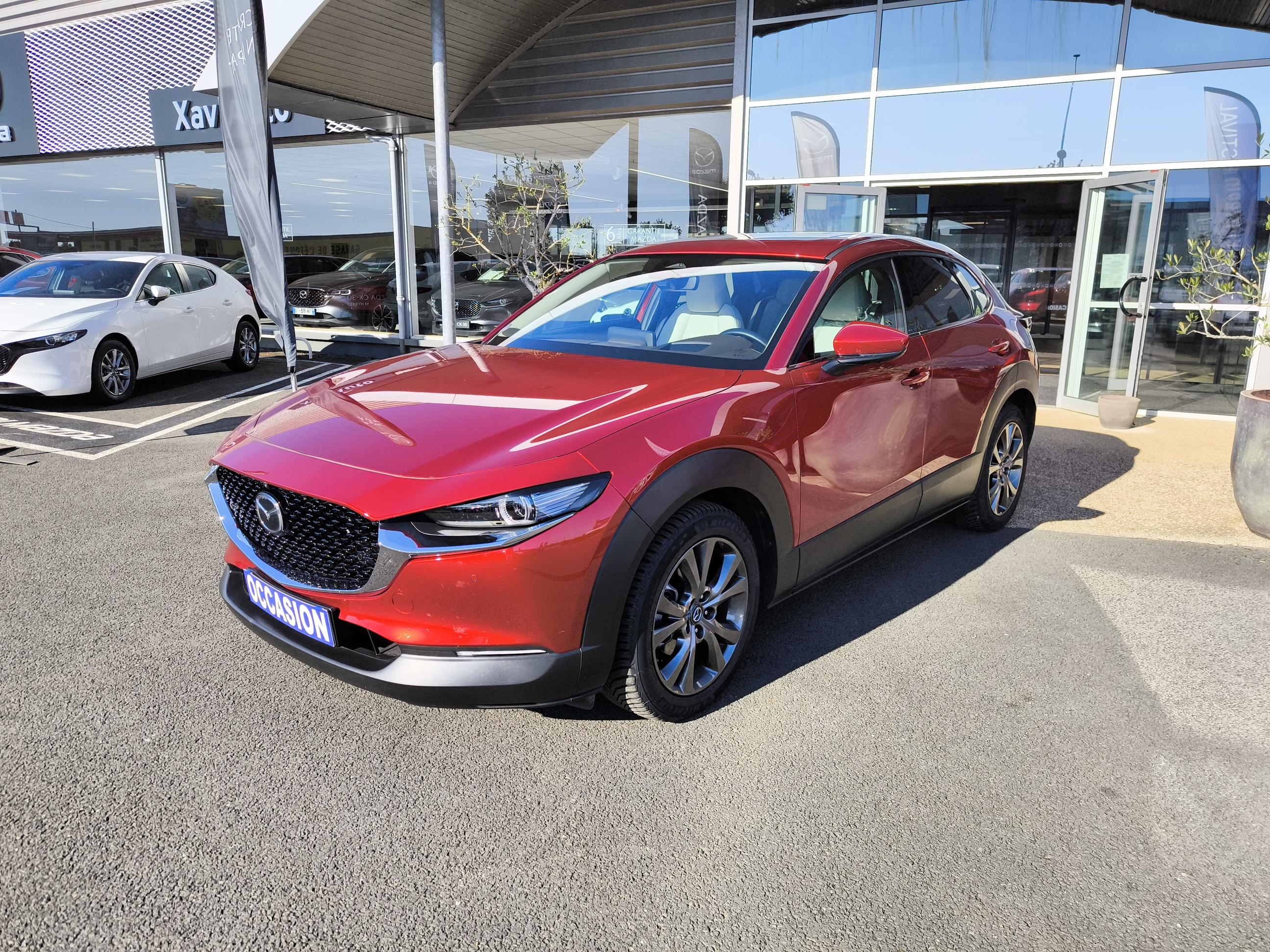 MAZDA CX-30 2.0L e-SKYACTIV X M Hybrid 186 ch 4x4 BVA6 Exclusive-Line - Véhicule Occasion - Océane Auto MAZDA CX-30 2.0L e-SKYACTIV X M Hybrid 186 ch 4x4 BVA6 Exclusive-Line - Véhicule Occasion Océane Auto