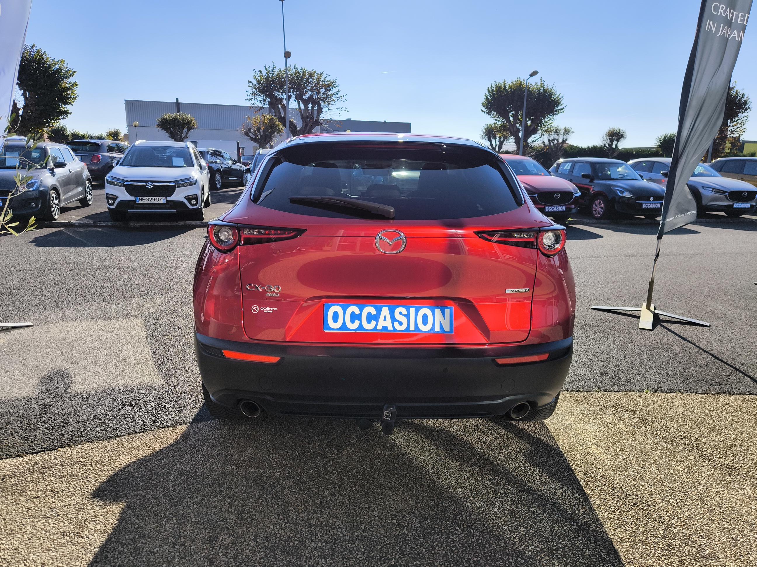 MAZDA CX-30 2.0L e-SKYACTIV X M Hybrid 186 ch 4x4 BVA6 Exclusive-Line - Véhicule Occasion - Océane Auto MAZDA CX-30 2.0L e-SKYACTIV X M Hybrid 186 ch 4x4 BVA6 Exclusive-Line - Véhicule Occasion Océane Auto