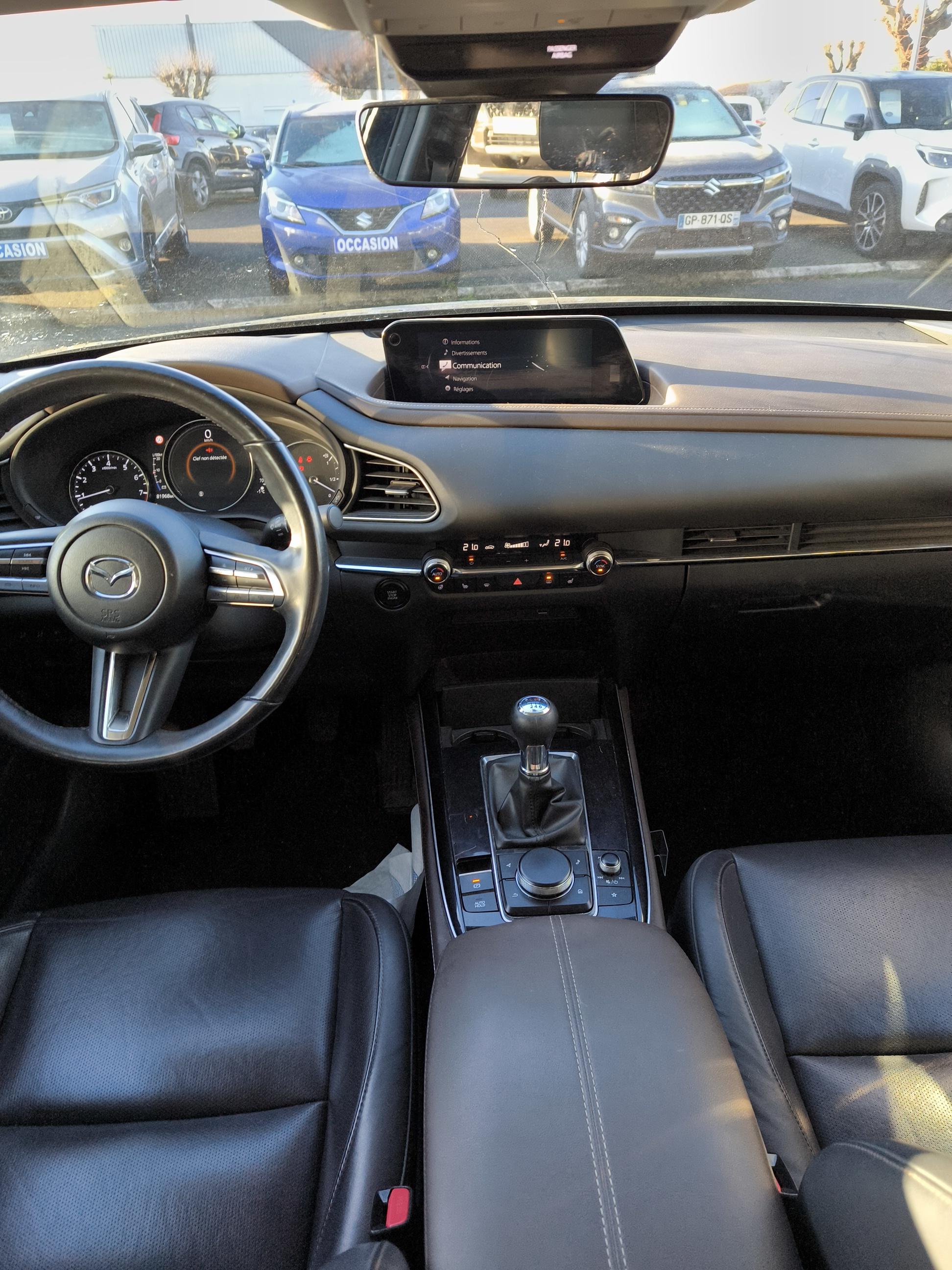 MAZDA CX-30 2.0L SKYACTIV-G M Hybrid 122 ch 4x2 BVM6 Inspiration - Véhicule Occasion - Océane Auto MAZDA CX-30 2.0L SKYACTIV-G M Hybrid 122 ch 4x2 BVM6 Inspiration - Véhicule Occasion Océane Auto