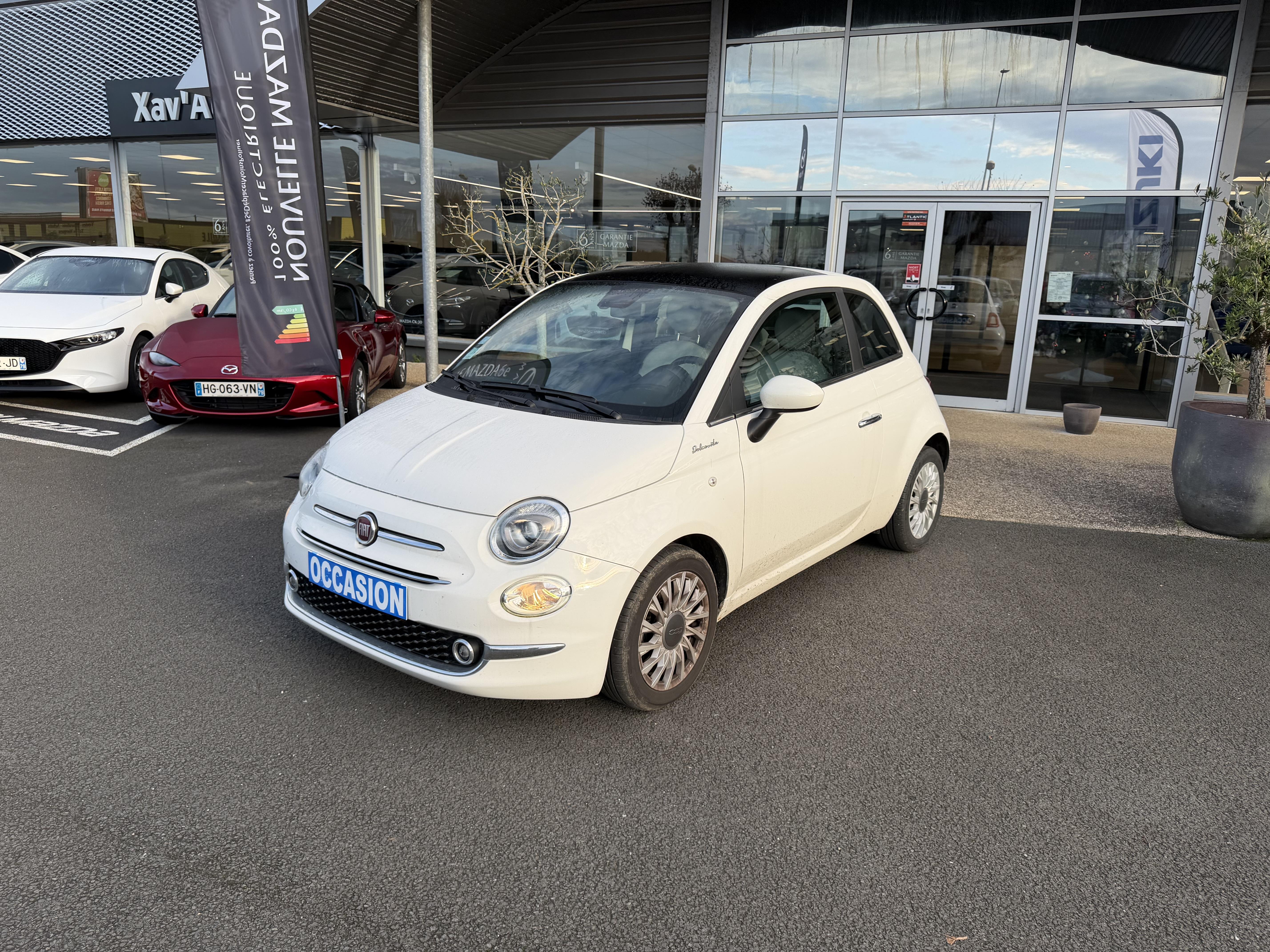 FIAT 500 1.0 70 ch Hybride BSG S/S Dolcevita - Véhicule Occasion Océane Auto