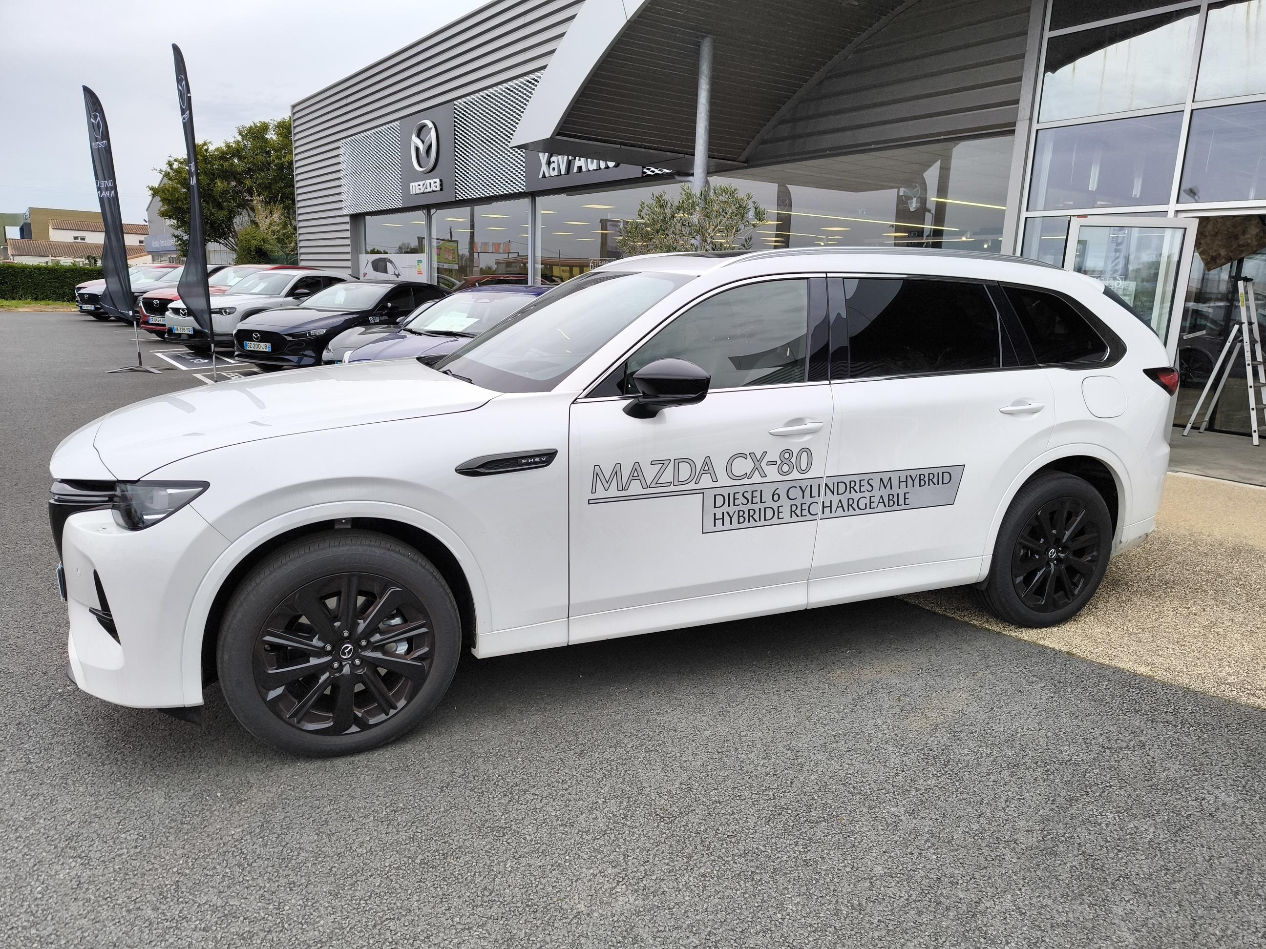 MAZDA CX-80 2.5L e-SKYACTIV PHEV 327 ch 4x4 BVA8 Homura Plus - Véhicule Occasion - Océane Auto MAZDA CX-80 2.5L e-SKYACTIV PHEV 327 ch 4x4 BVA8 Homura Plus - Véhicule Occasion Océane Auto