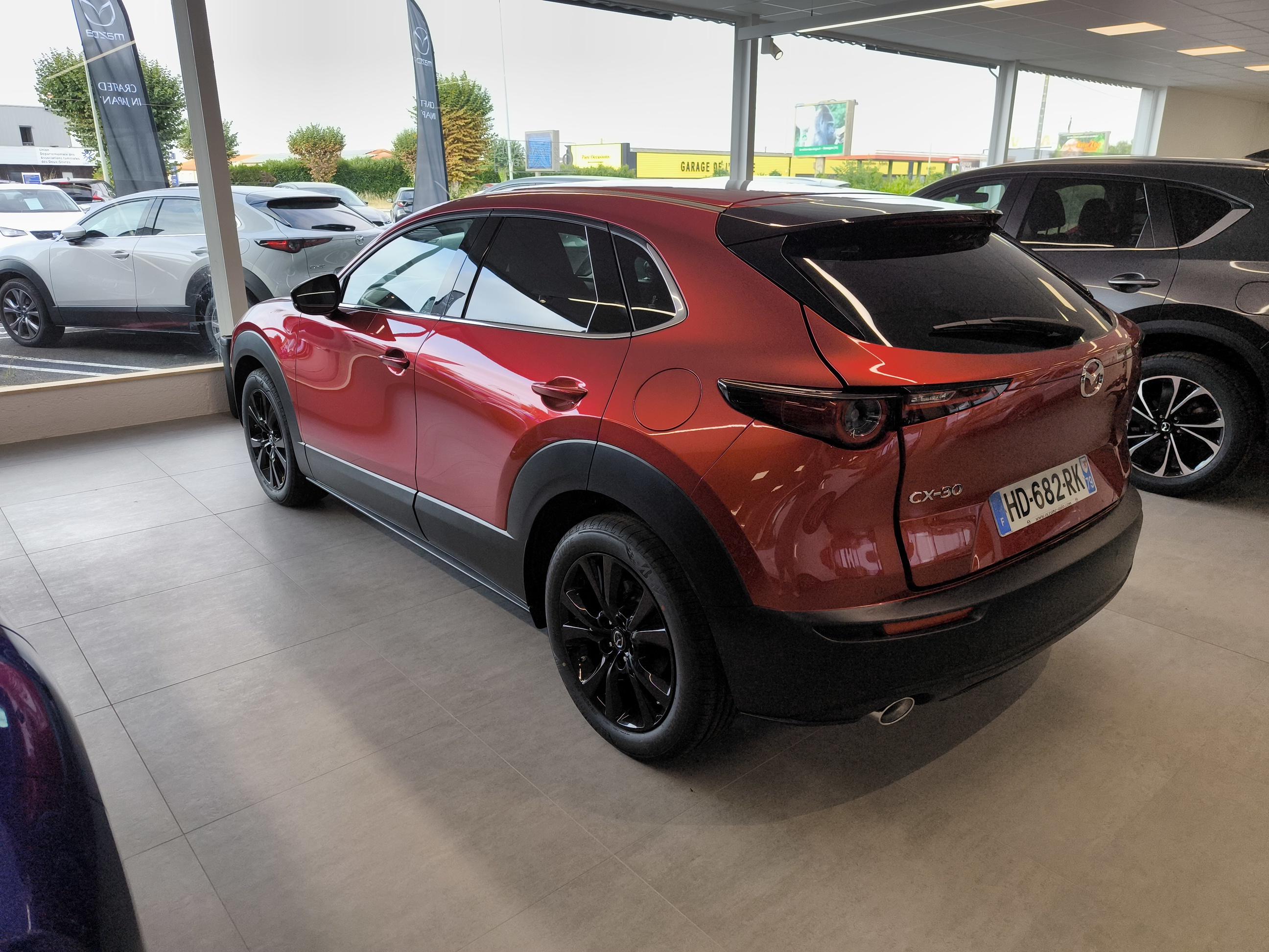 MAZDA CX-30 2.0L e-SKYACTIV X M Hybrid 186 ch 4x2 BVA6 Homura - Véhicule Occasion - Océane Auto MAZDA CX-30 2.0L e-SKYACTIV X M Hybrid 186 ch 4x2 BVA6 Homura - Véhicule Occasion Océane Auto