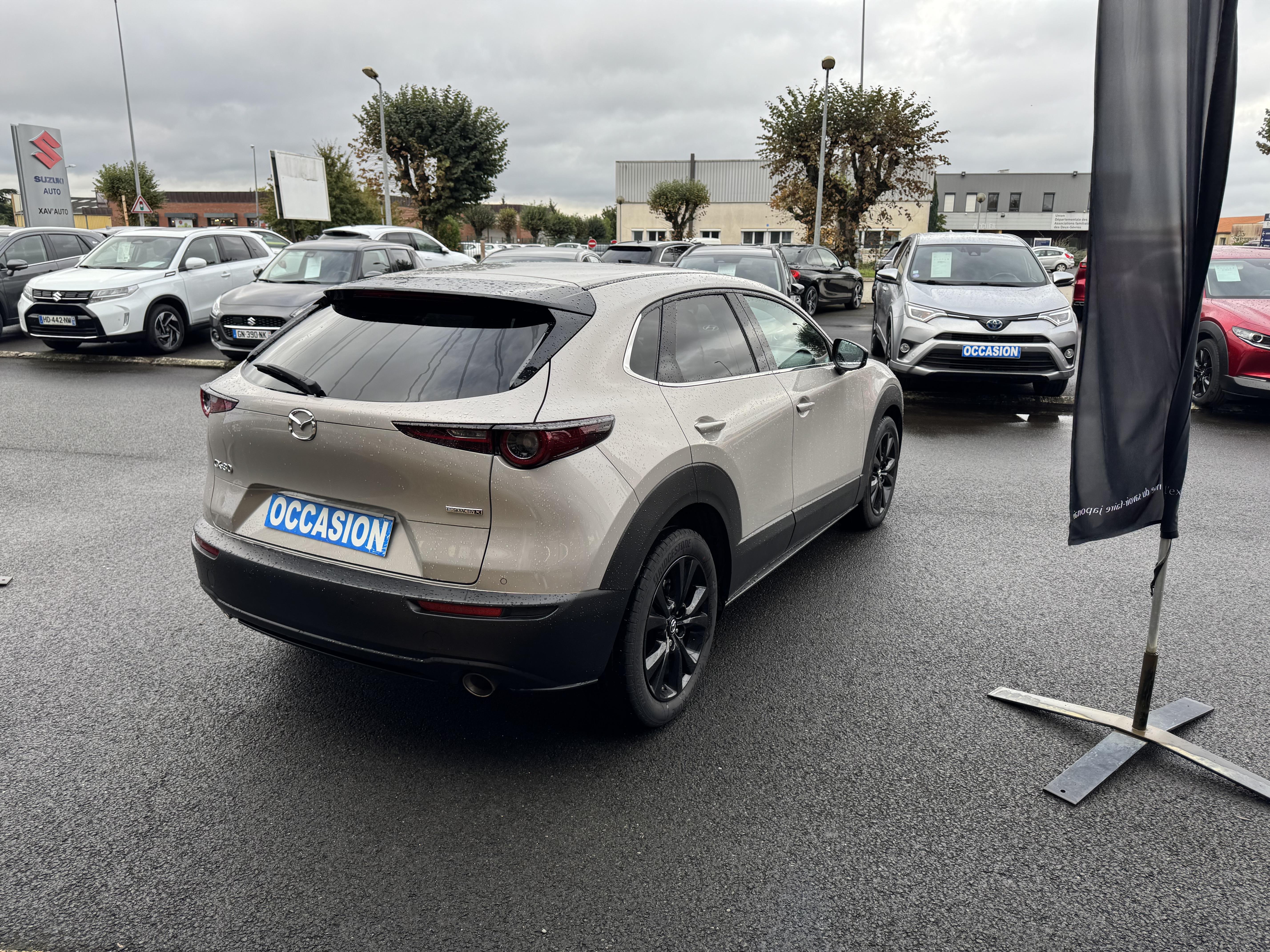 MAZDA CX-30 2.0L e-SKYACTIV X M Hybrid 186 ch 4x2 BVA6 Homura - Véhicule Occasion - Océane Auto MAZDA CX-30 2.0L e-SKYACTIV X M Hybrid 186 ch 4x2 BVA6 Homura - Véhicule Occasion Océane Auto