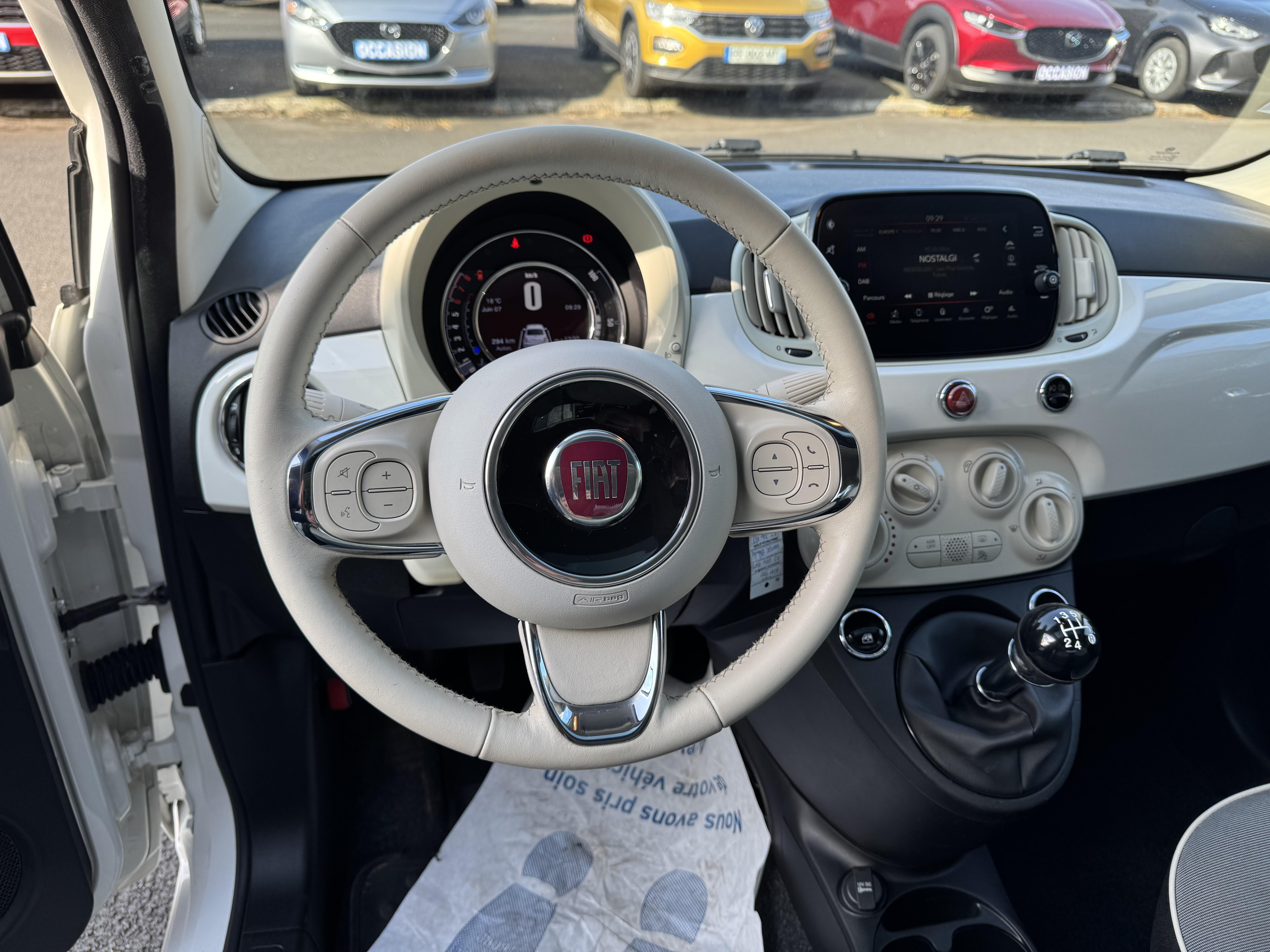 FIAT 500 1.2 69 ch Eco Pack Lounge - Véhicule Occasion - Océane Auto FIAT 500 1.2 69 ch Eco Pack Lounge - Véhicule Occasion Océane Auto