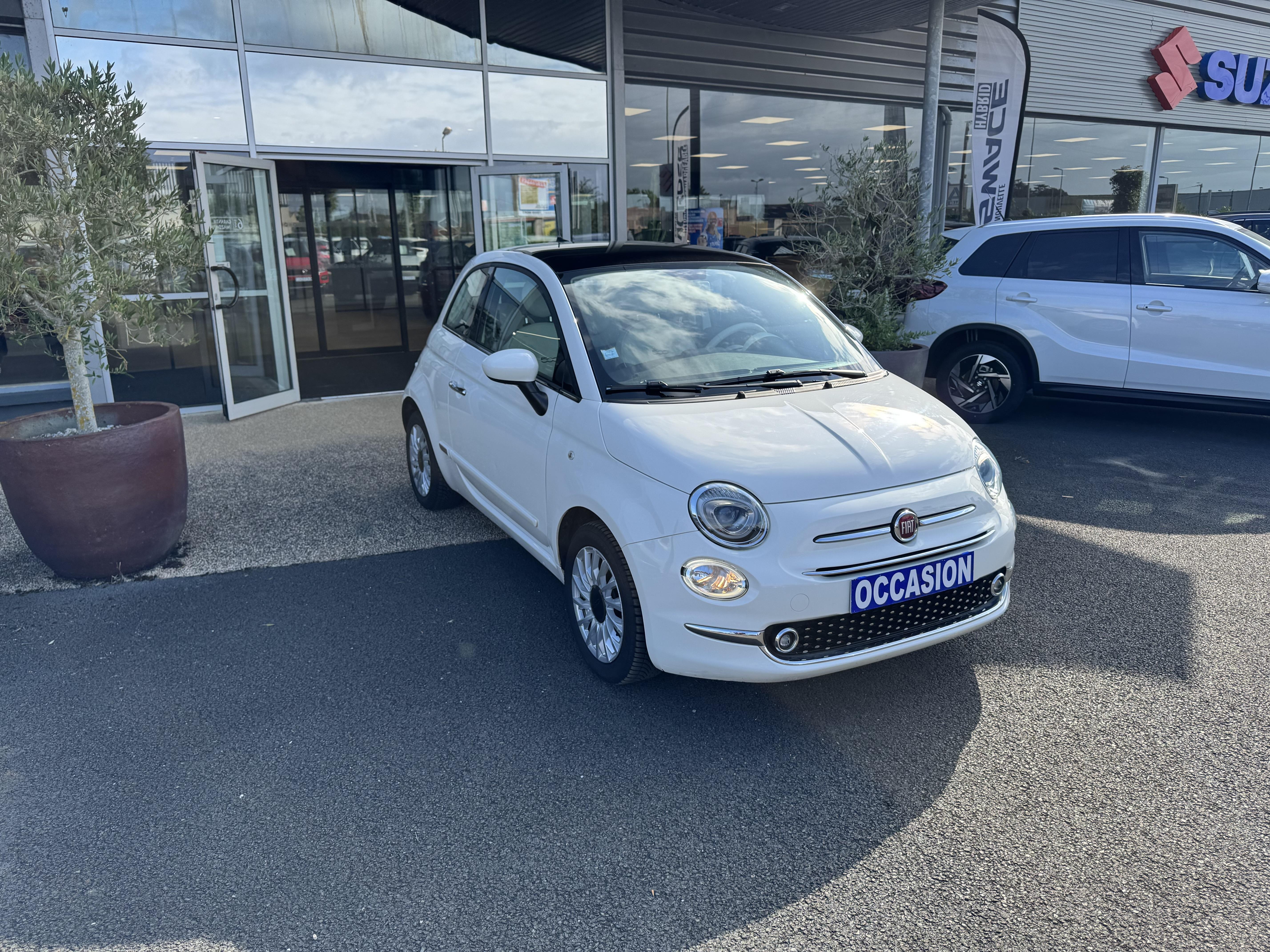 FIAT 500 1.2 69 ch Eco Pack Lounge - Véhicule Occasion - Océane Auto FIAT 500 1.2 69 ch Eco Pack Lounge - Véhicule Occasion Océane Auto