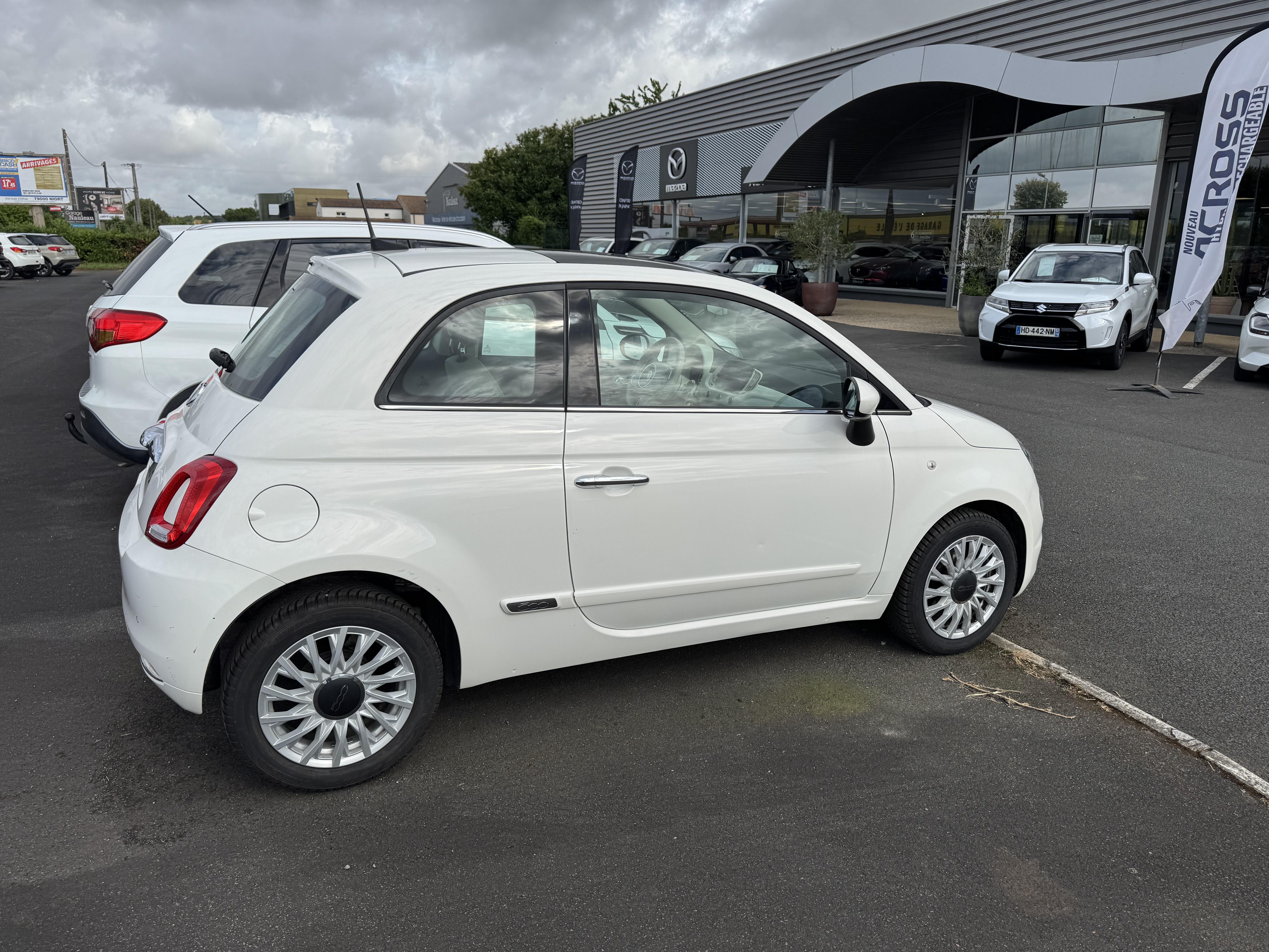 FIAT 500 1.2 69 ch Eco Pack Lounge - Véhicule Occasion - Océane Auto FIAT 500 1.2 69 ch Eco Pack Lounge - Véhicule Occasion Océane Auto