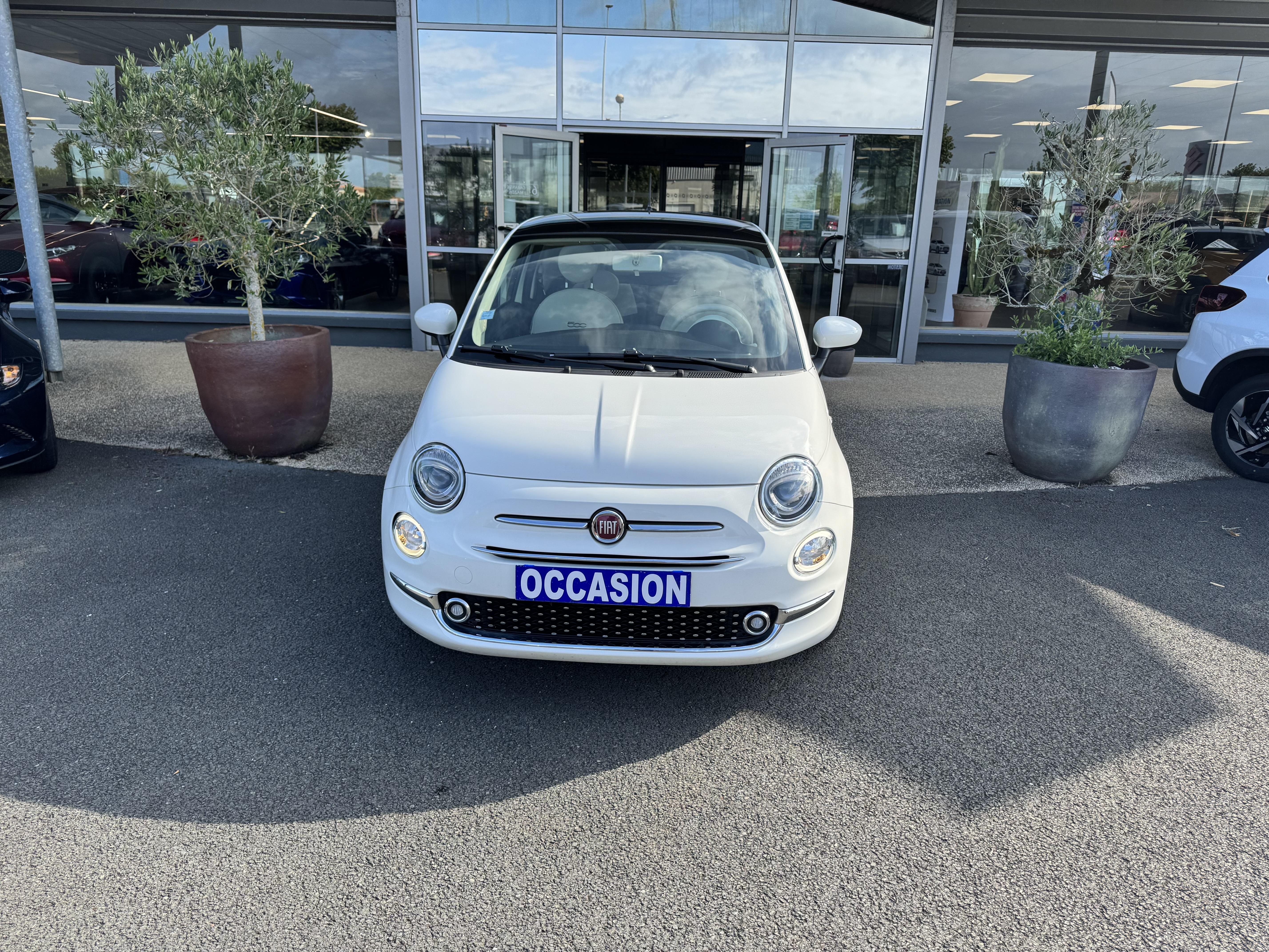 FIAT 500 1.2 69 ch Eco Pack Lounge - Véhicule Occasion - Océane Auto FIAT 500 1.2 69 ch Eco Pack Lounge - Véhicule Occasion Océane Auto