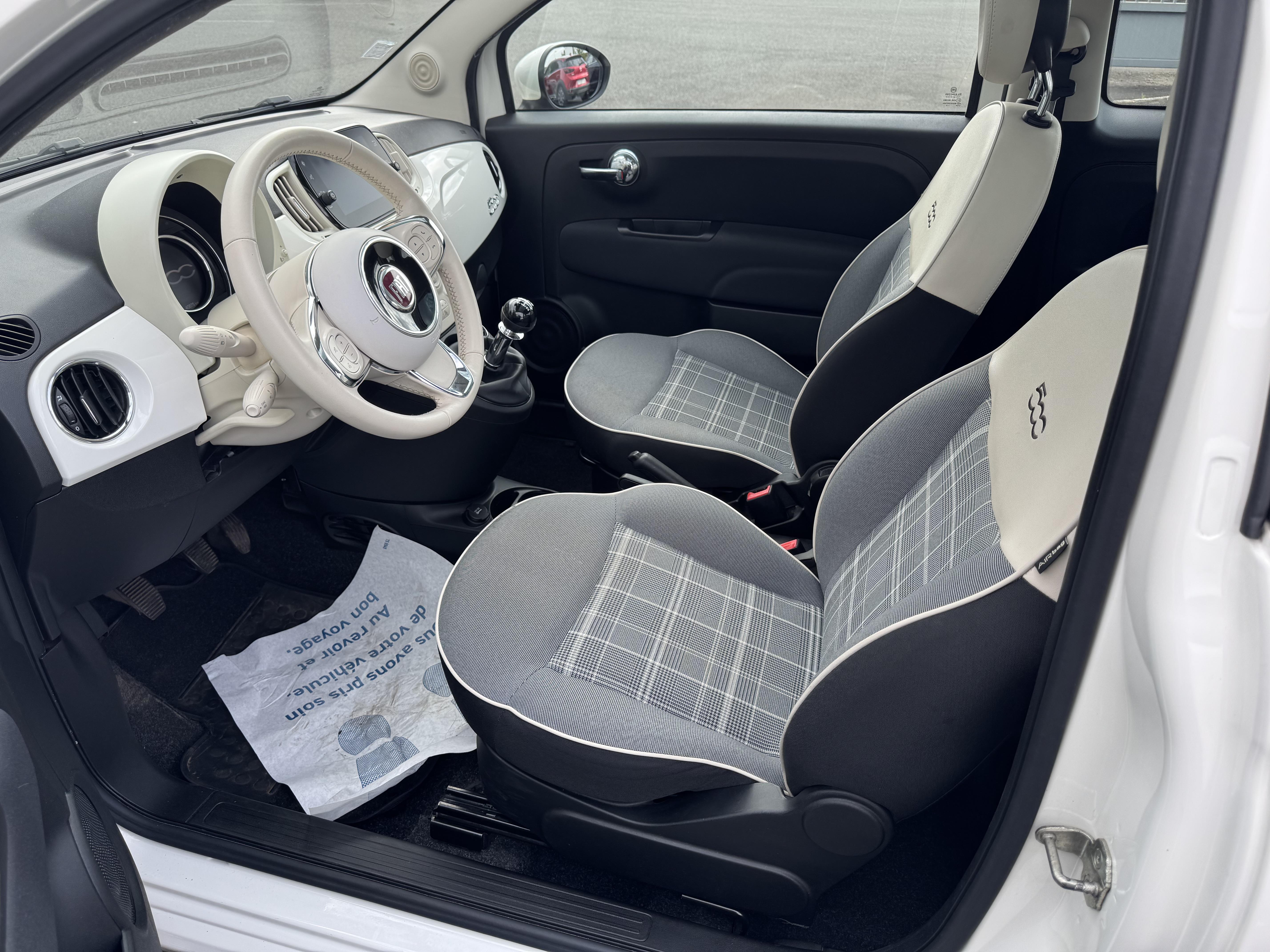 FIAT 500 1.2 69 ch Eco Pack Lounge - Véhicule Occasion - Océane Auto FIAT 500 1.2 69 ch Eco Pack Lounge - Véhicule Occasion Océane Auto