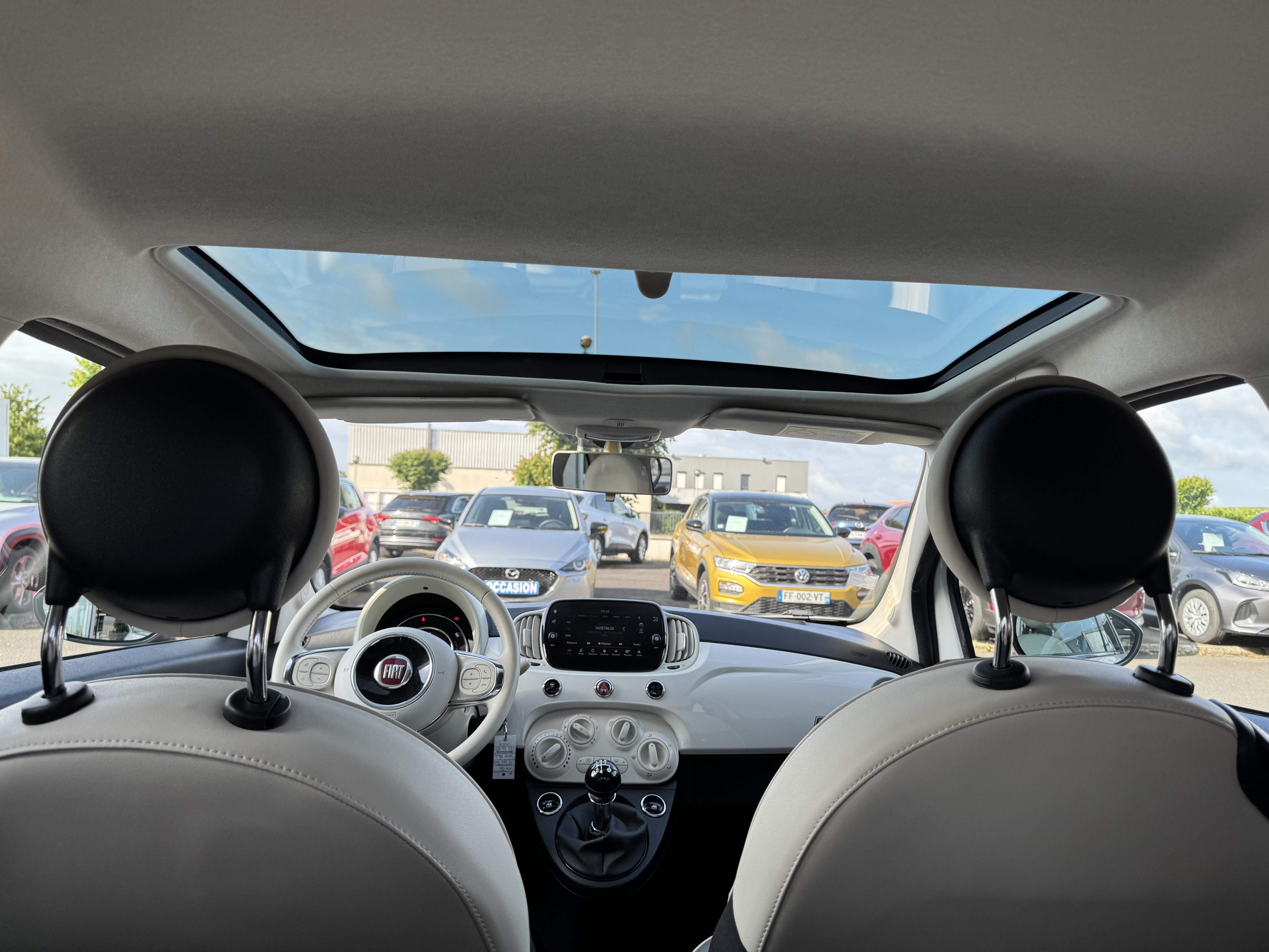 FIAT 500 1.2 69 ch Eco Pack Lounge - Véhicule Occasion - Océane Auto FIAT 500 1.2 69 ch Eco Pack Lounge - Véhicule Occasion Océane Auto