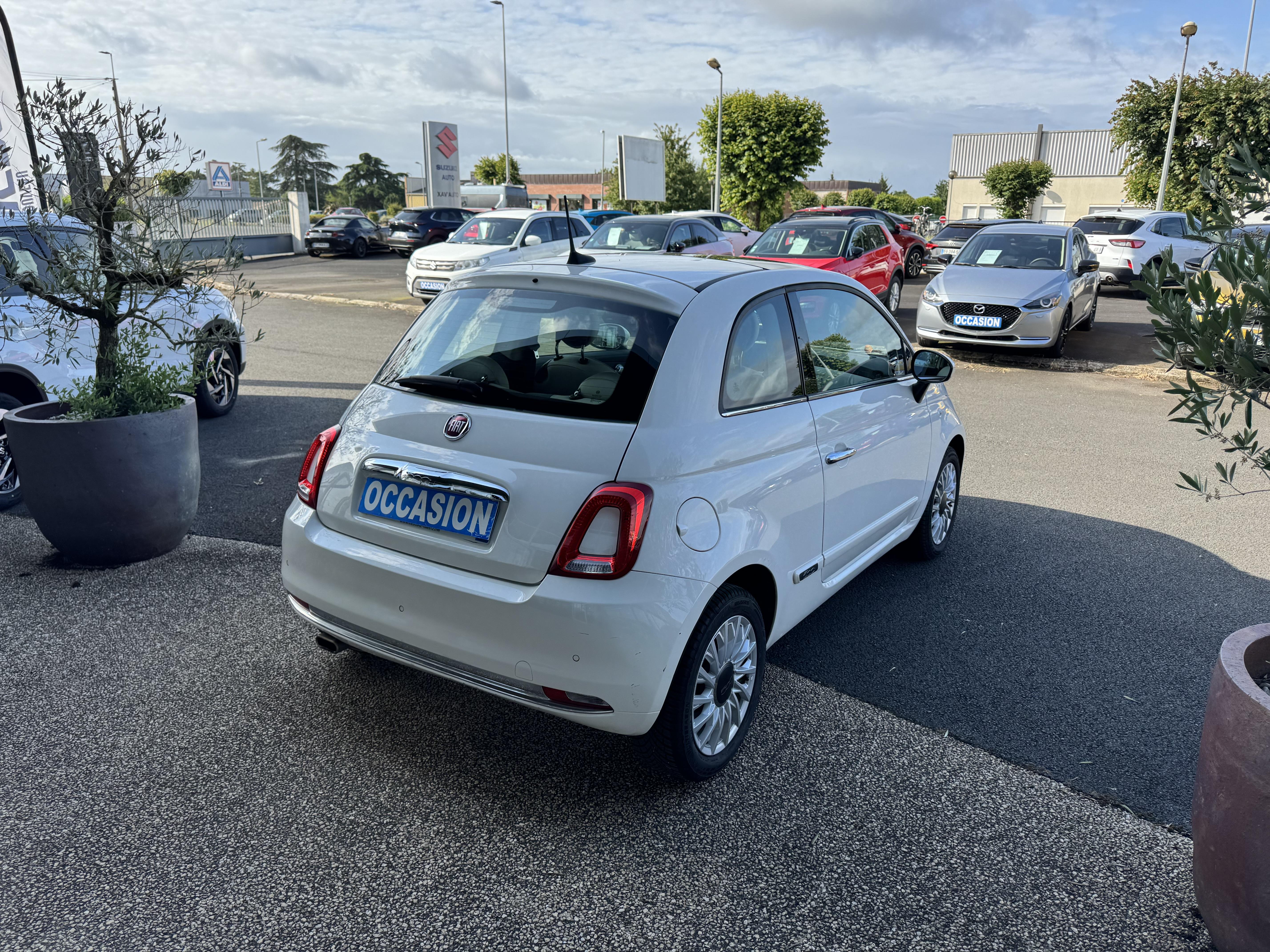 FIAT 500 1.2 69 ch Eco Pack Lounge - Véhicule Occasion - Océane Auto FIAT 500 1.2 69 ch Eco Pack Lounge - Véhicule Occasion Océane Auto