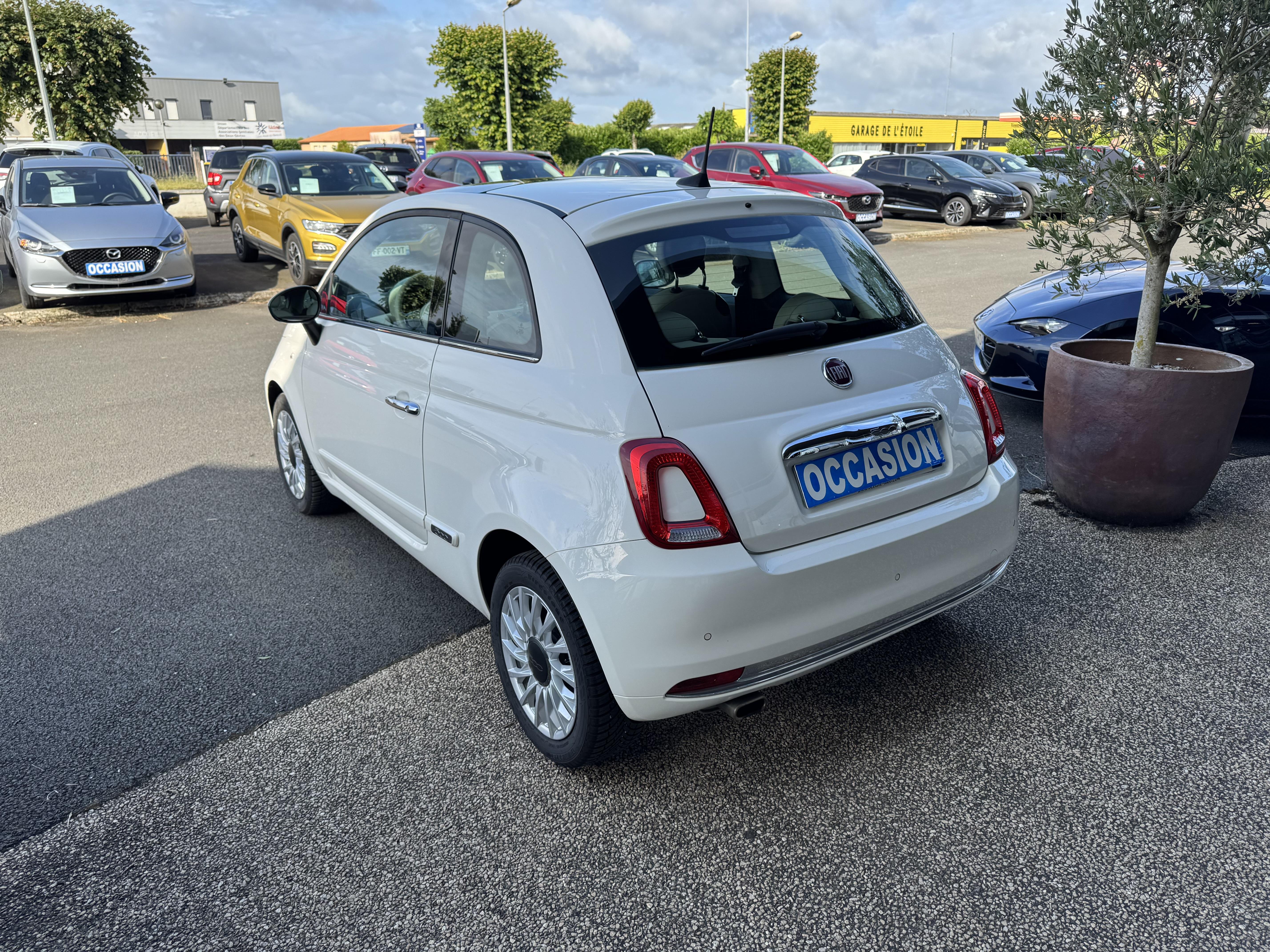 FIAT 500 1.2 69 ch Eco Pack Lounge - Véhicule Occasion - Océane Auto FIAT 500 1.2 69 ch Eco Pack Lounge - Véhicule Occasion Océane Auto
