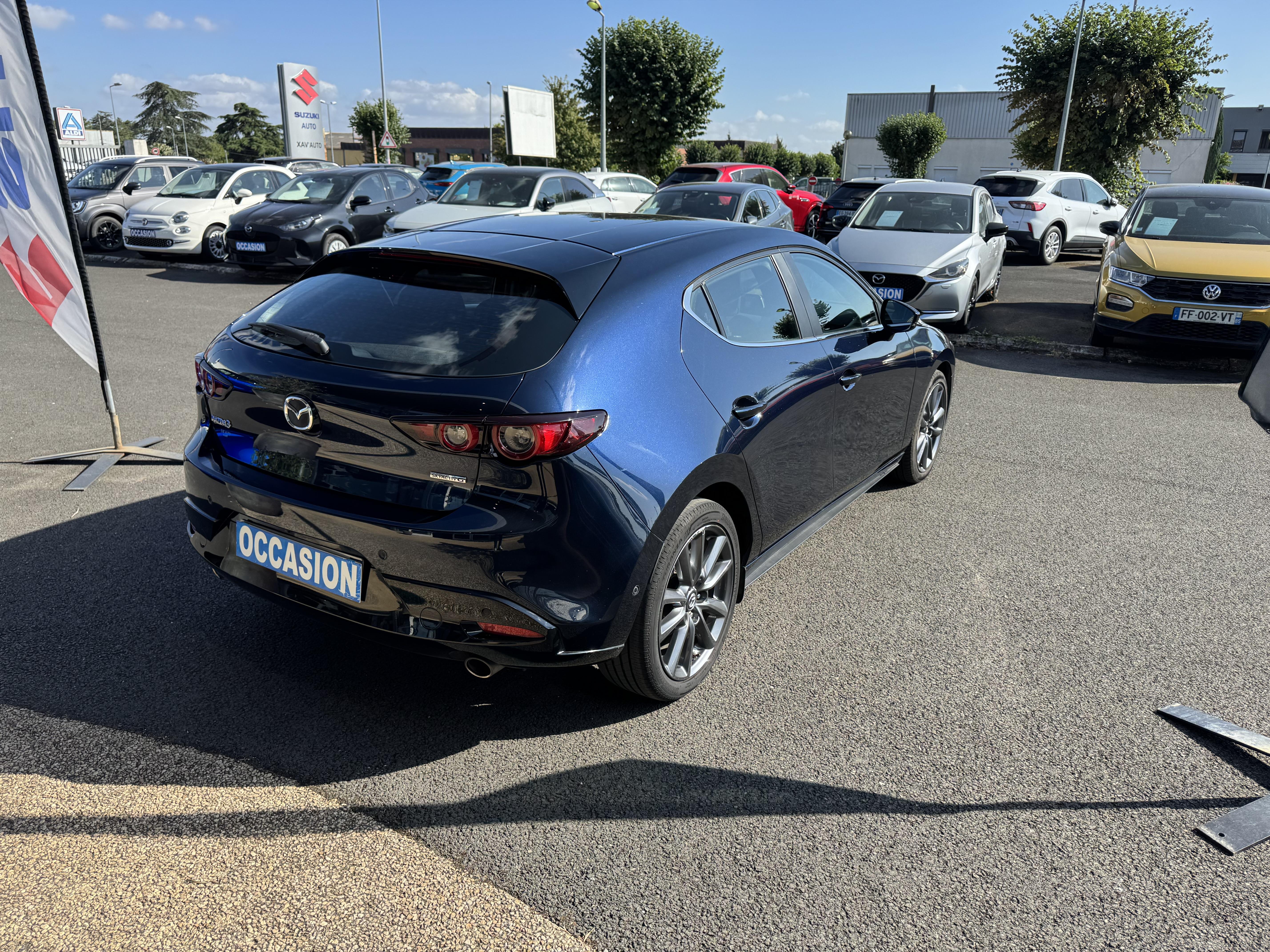 MAZDA Mazda3 5 portes 2.0L SKYACTIV-G M Hybrid 122 ch BVM6 Style - Véhicule Occasion - Océane Auto MAZDA Mazda3 5 portes 2.0L SKYACTIV-G M Hybrid 122 ch BVM6 Style - Véhicule Occasion Océane Auto