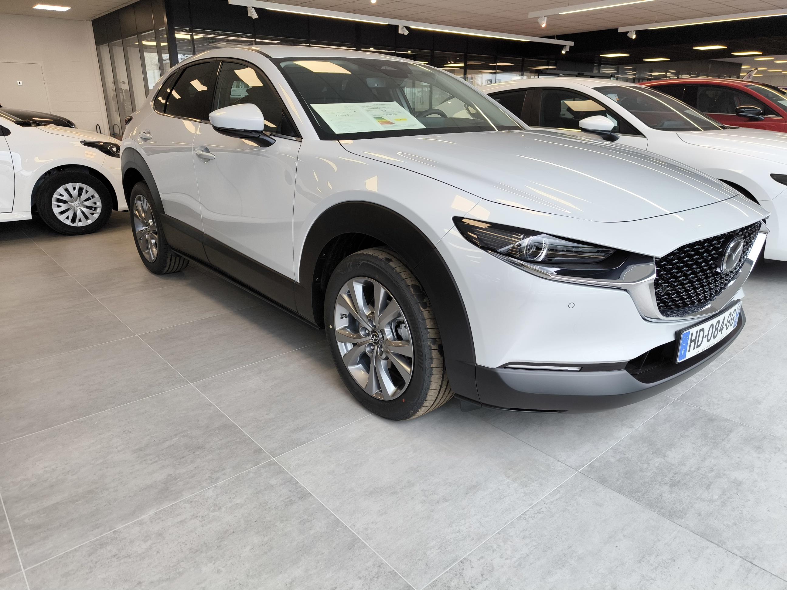 MAZDA CX-30 2.5L e-SKYACTIV G M Hybrid 140 ch 4x2 BVA6 Exclusive-Line - Véhicule Occasion - Océane Auto MAZDA CX-30 2.5L e-SKYACTIV G M Hybrid 140 ch 4x2 BVA6 Exclusive-Line - Véhicule Occasion Océane Auto