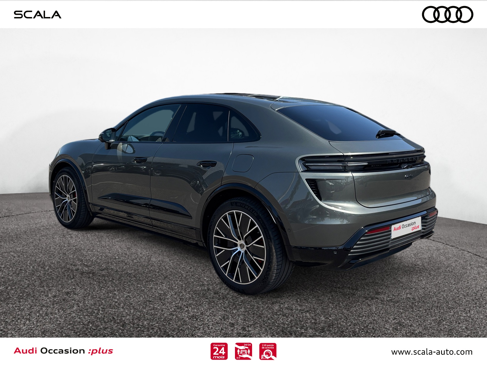 PORSCHE MACAN+ELECTRIQUE 34+ARRIERE+GAUCHE