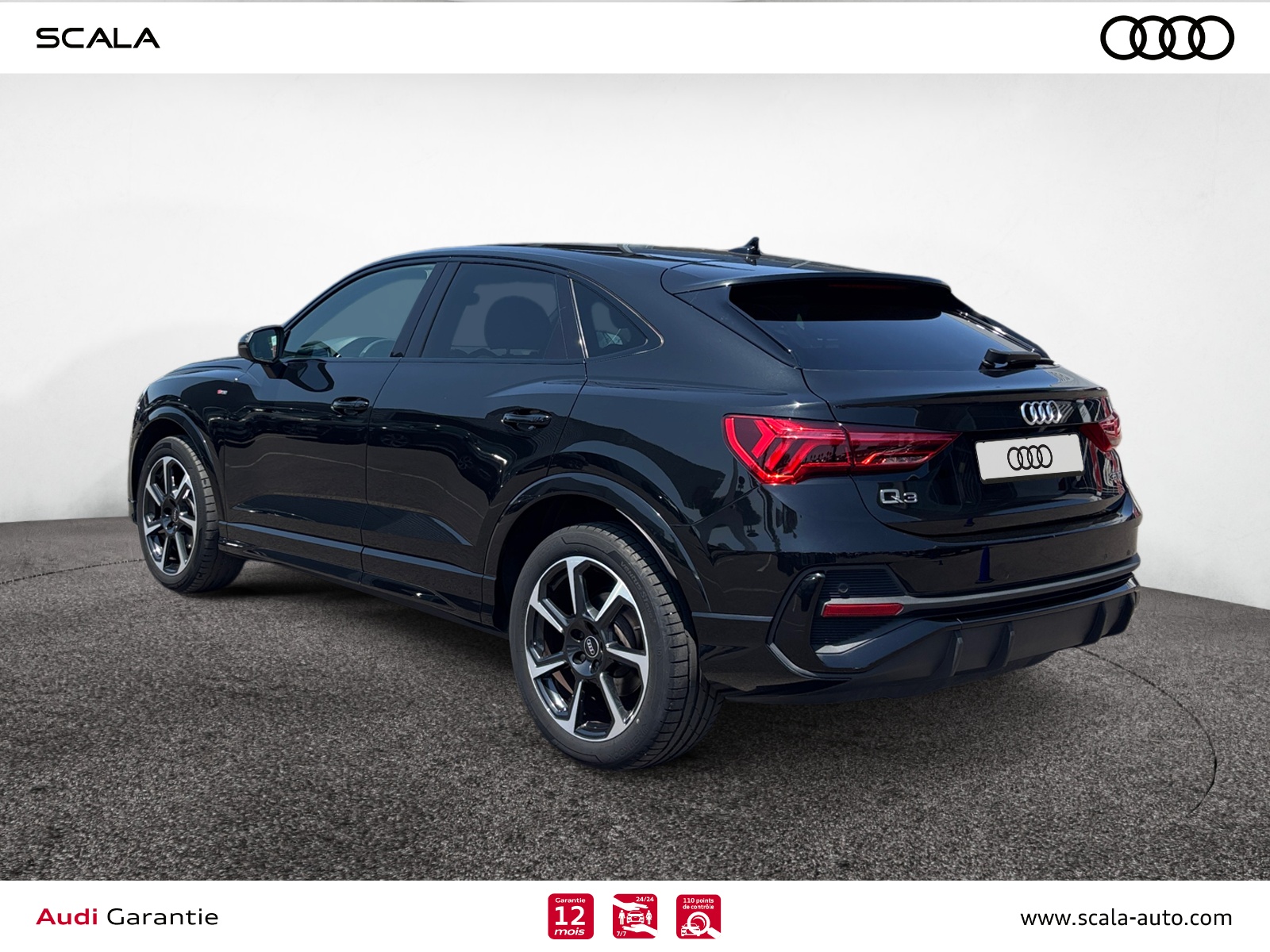 AUDI Q3+SPORTBACK 34+ARRIERE+GAUCHE