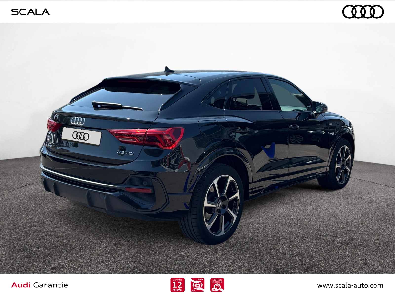 AUDI Q3+SPORTBACK 34+ARRIERE+DROIT