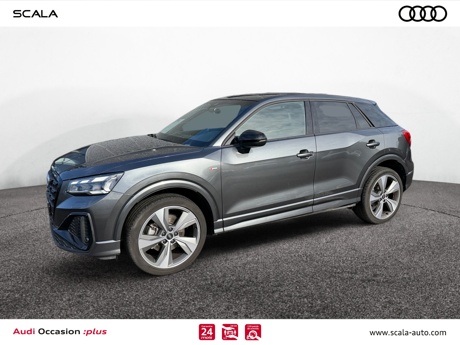 AUDI Q2 34+AVANT+GAUCHE