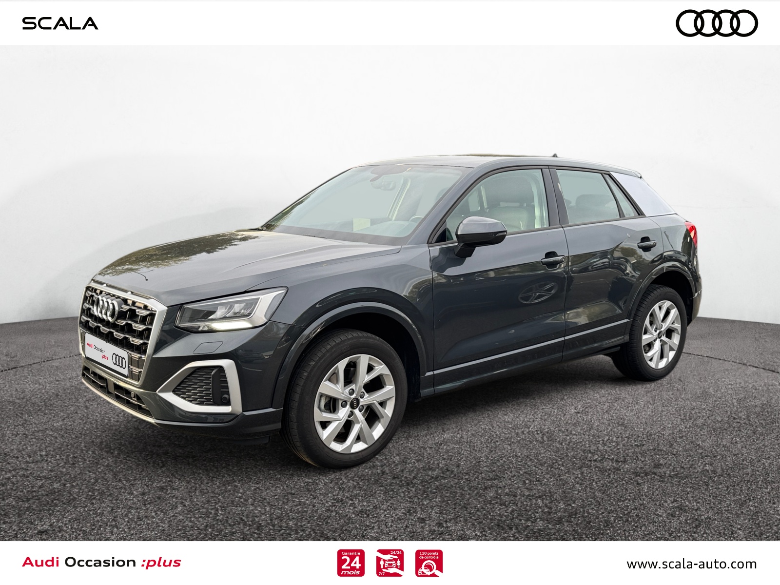 AUDI Q2 34+AVANT+GAUCHE