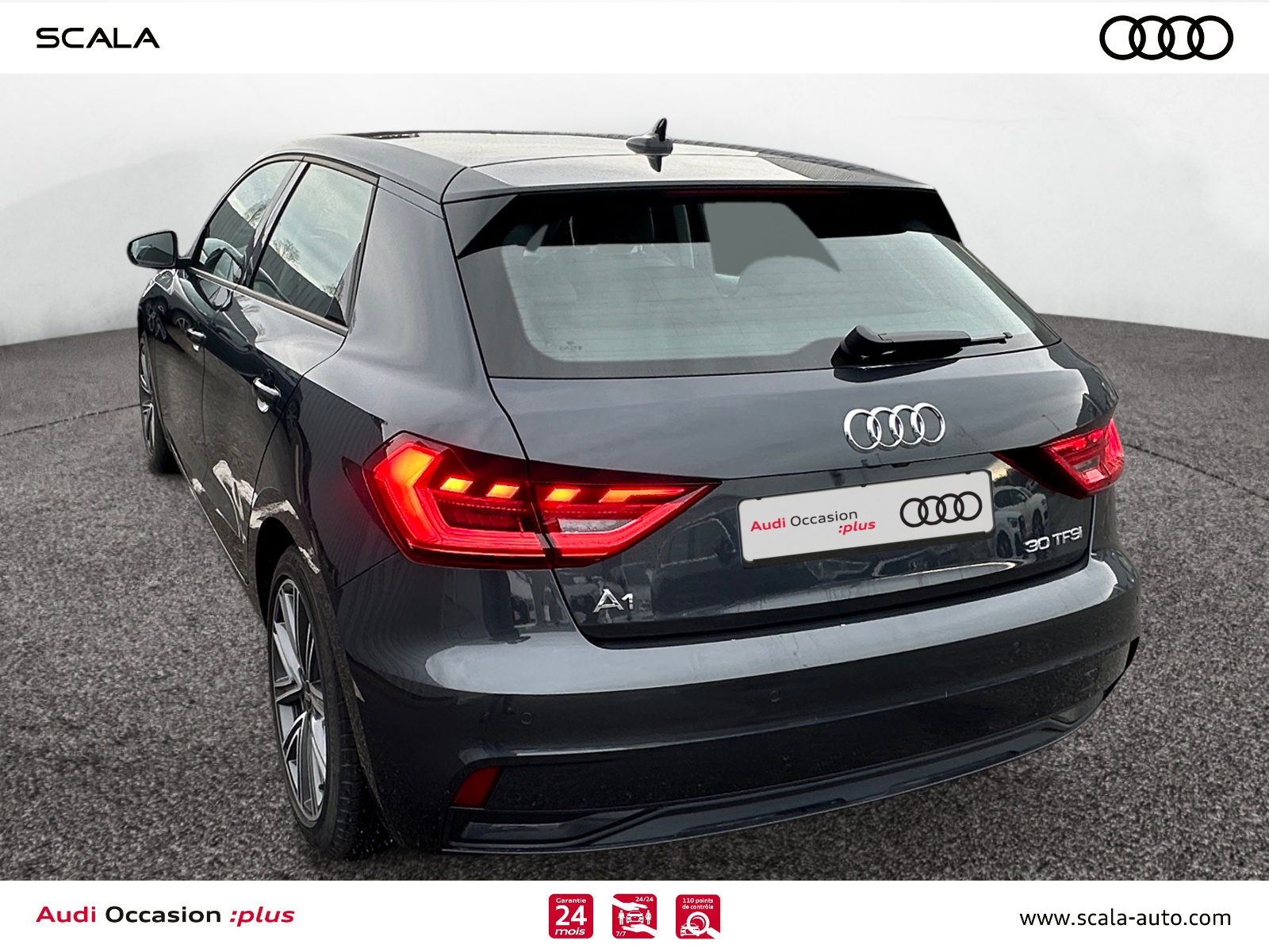 AUDI A1+SPORTBACK 34+ARRIERE+GAUCHE