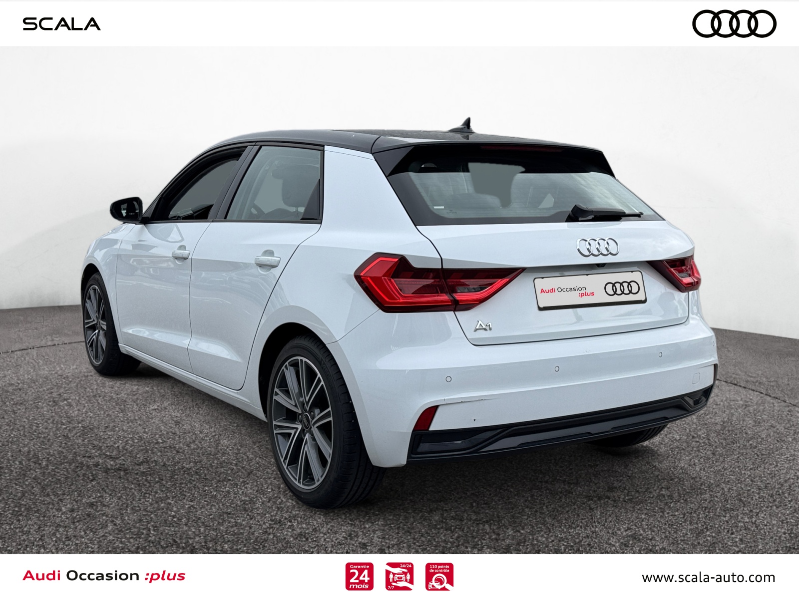 AUDI A1+SPORTBACK 34+ARRIERE+GAUCHE