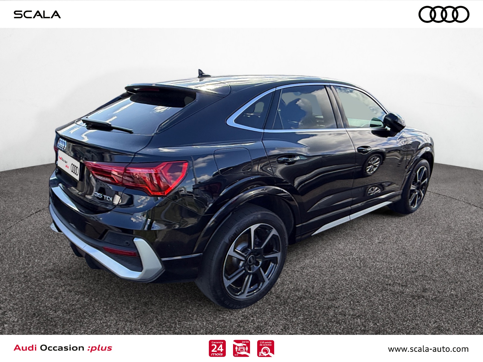 AUDI Q3+SPORTBACK 34+ARRIERE+DROIT