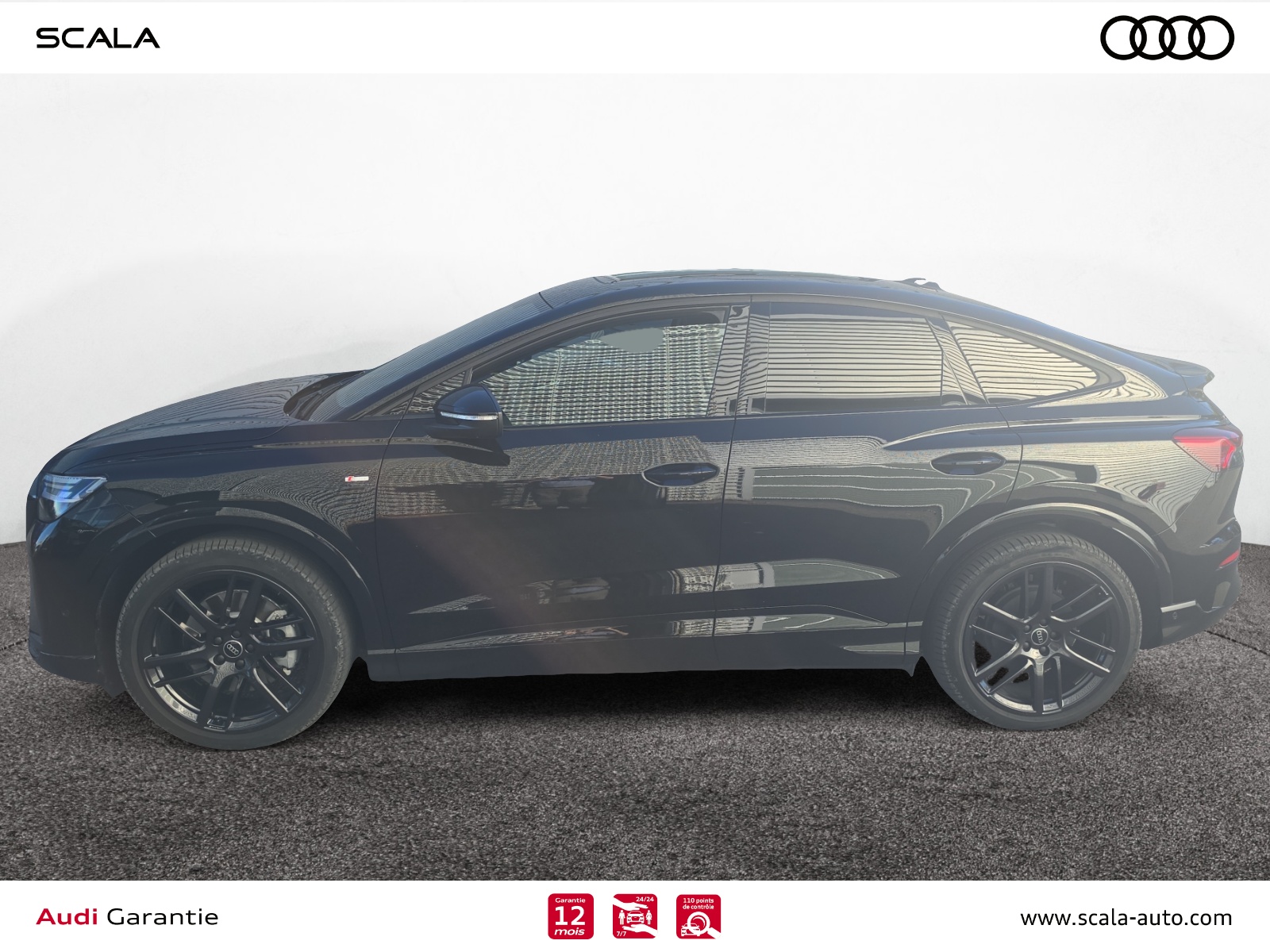 AUDI Q4+E TRON+SPORTBACK PROFIL+GAUCHE