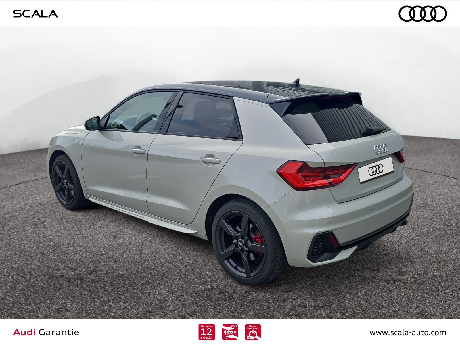 AUDI A1+SPORTBACK 34+ARRIERE+GAUCHE