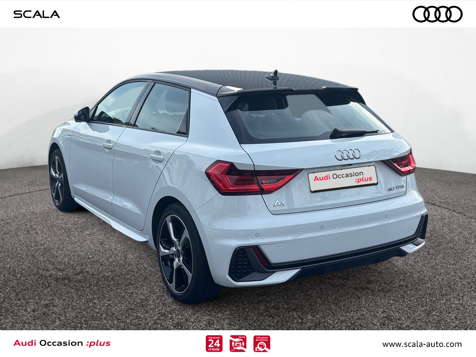 AUDI A1+SPORTBACK 34+ARRIERE+GAUCHE