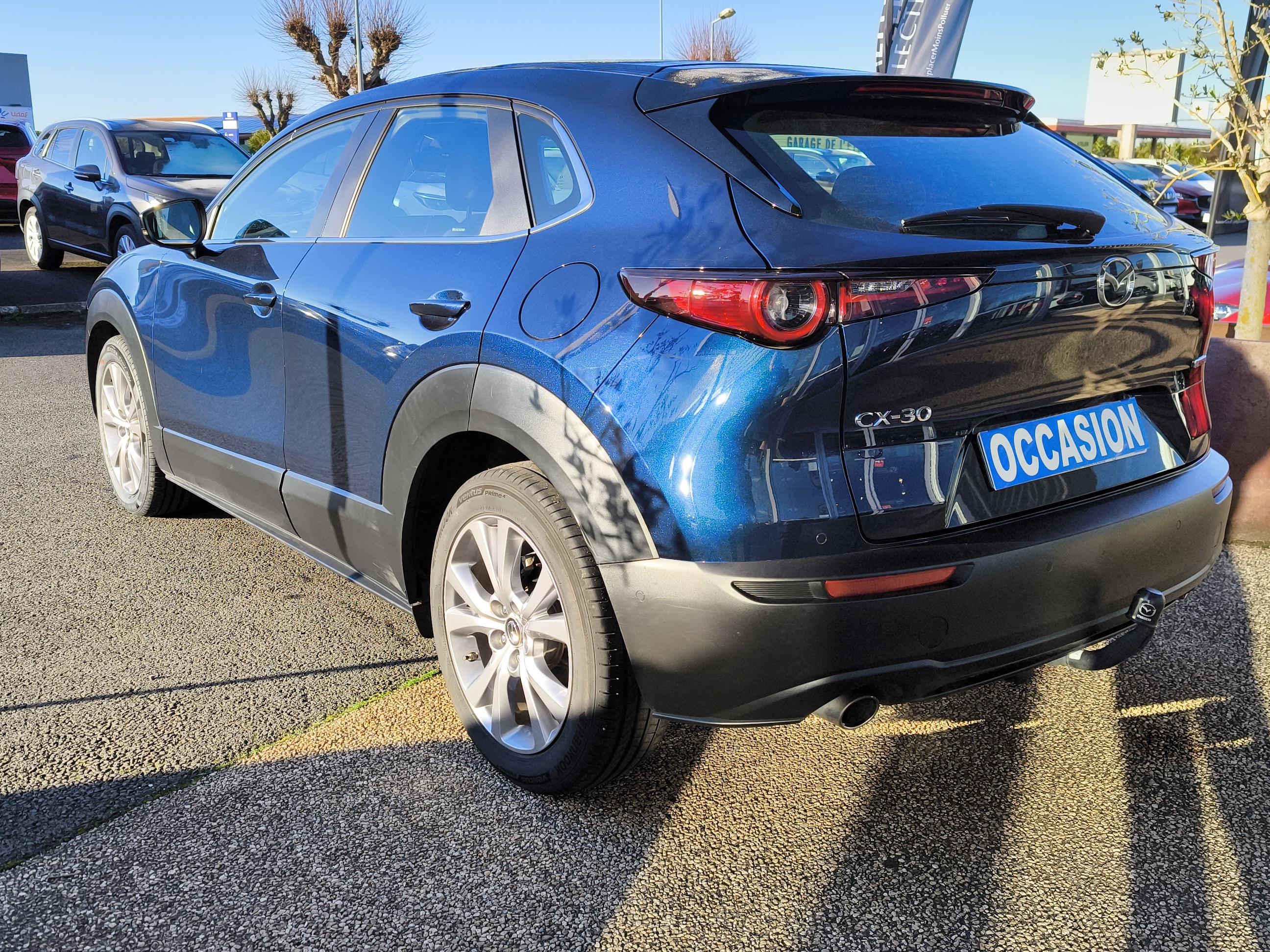 MAZDA CX-30 2.0L SKYACTIV-G M Hybrid 122 ch 4x2 BVM6 Inspiration - Véhicule Occasion - Océane Auto MAZDA CX-30 2.0L SKYACTIV-G M Hybrid 122 ch 4x2 BVM6 Inspiration - Véhicule Occasion Océane Auto