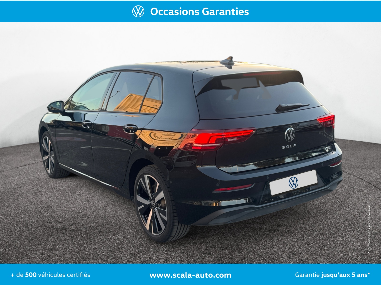 VOLKSWAGEN GOLF 34+ARRIERE+GAUCHE