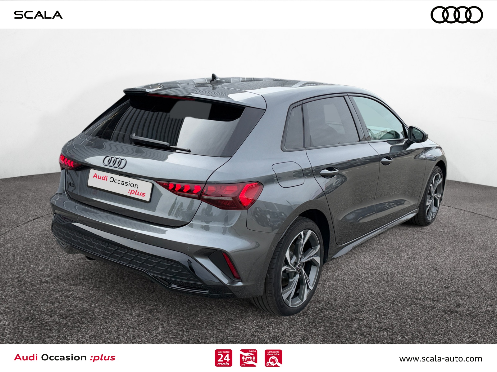 AUDI A3+SPORTBACK 34+ARRIERE+DROIT